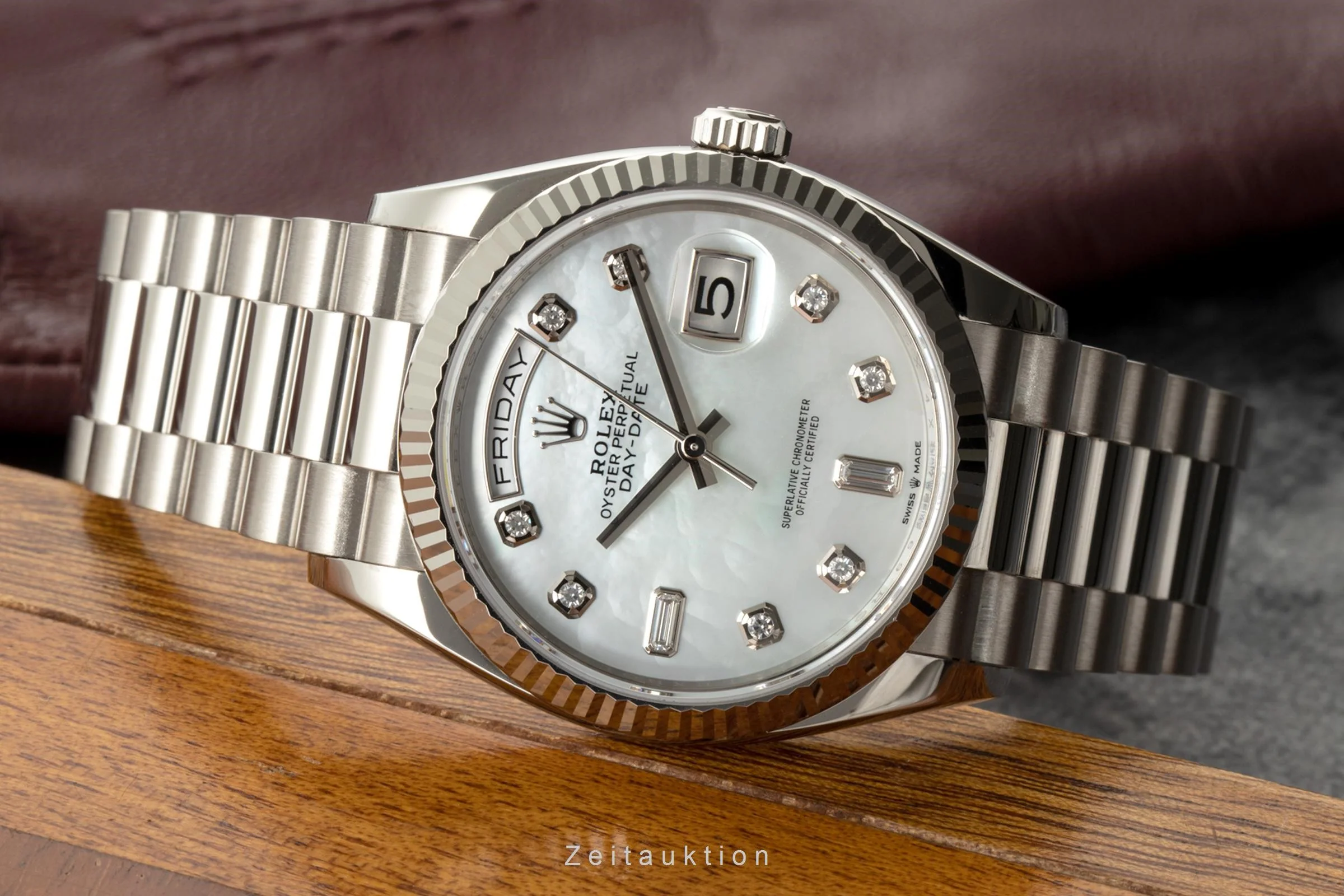 Rolex Day-Date 18 ct white gold automatic men's watch 128239  [2200990] - Image 2