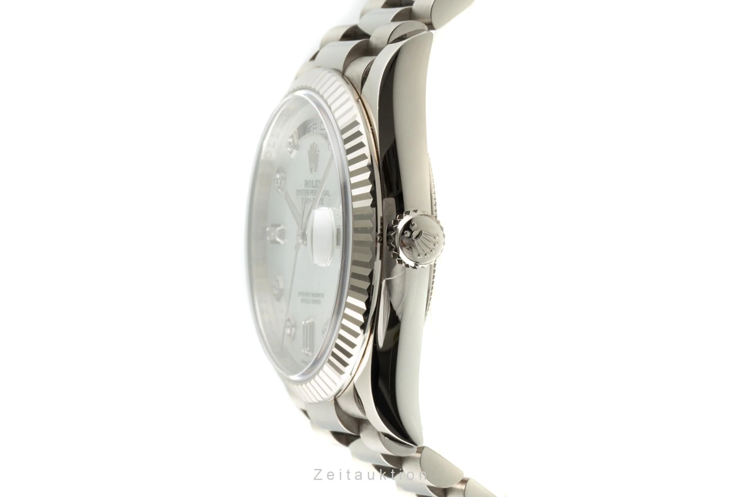 Rolex Day-Date 18 ct white gold automatic men's watch 128239  [2200990] - Image 6