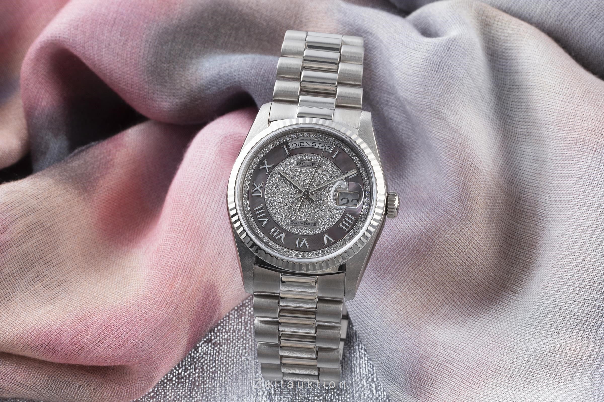 Rolex Day-Date 18 ct white gold automatic men's watch 18239  [2200933] - Image 2