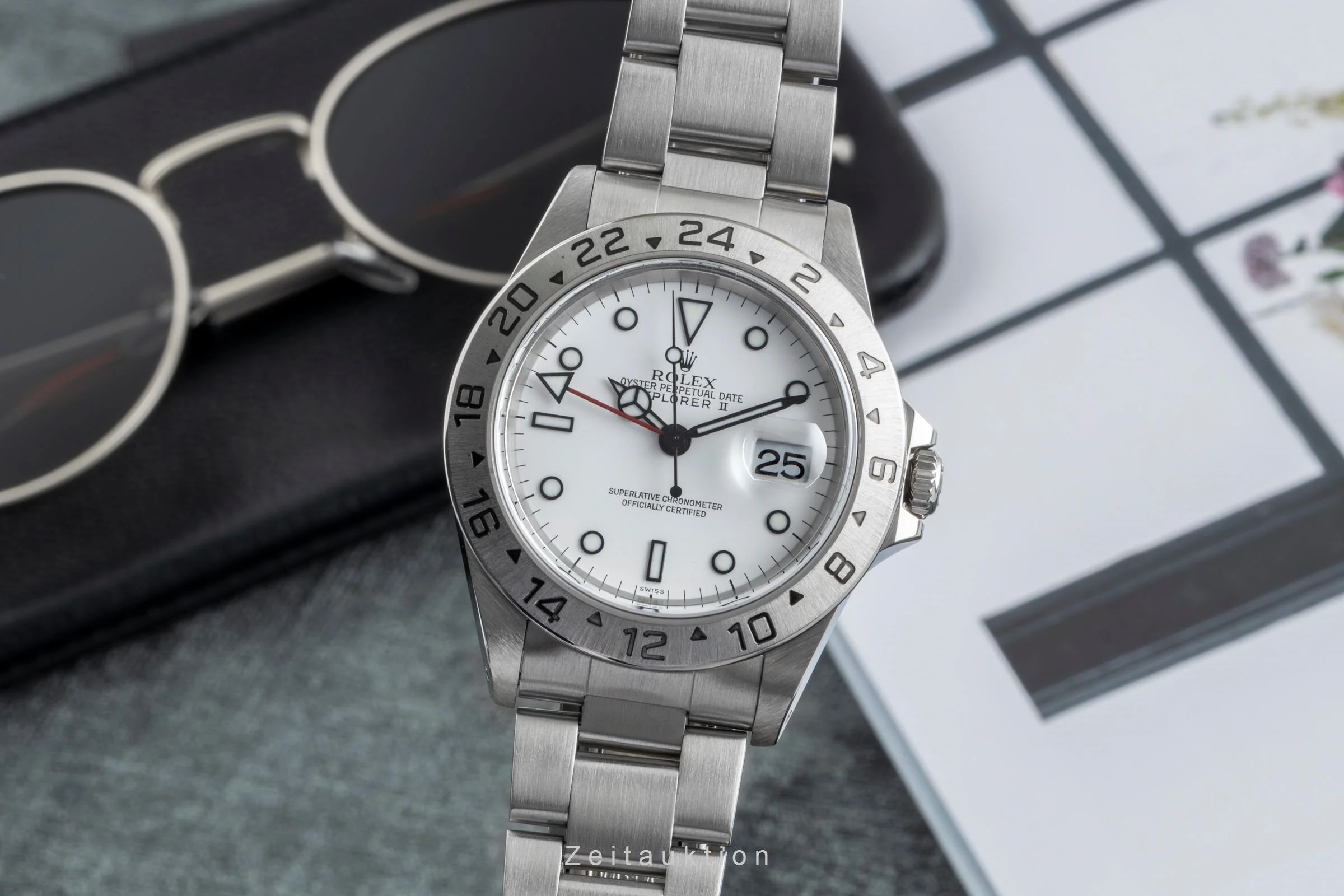 Rolex Explorer II steel automatic men's watch 16570  [2506885] - Image 2