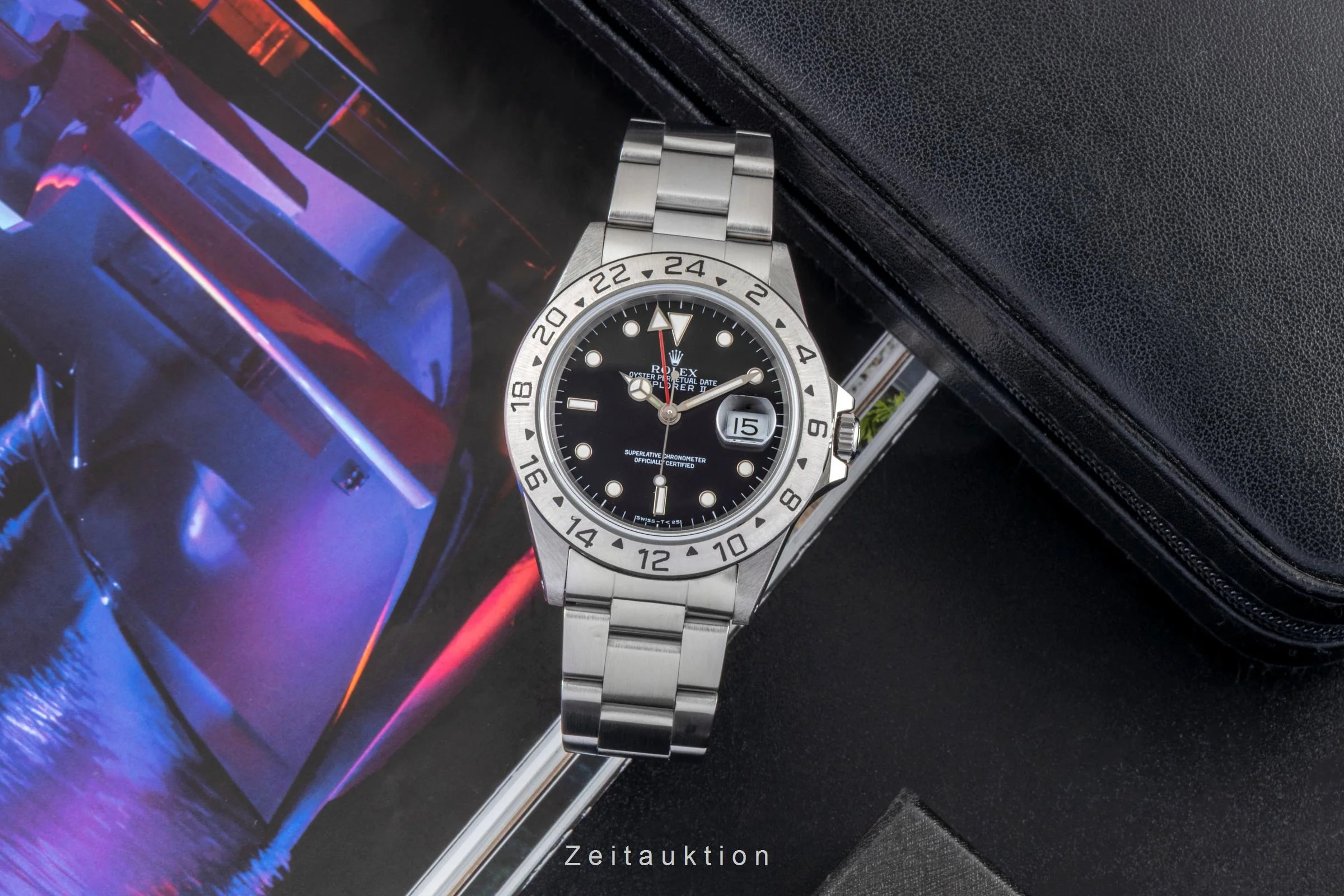 Rolex Explorer II steel automatic men's watch 16570  [2600726] - Image 4