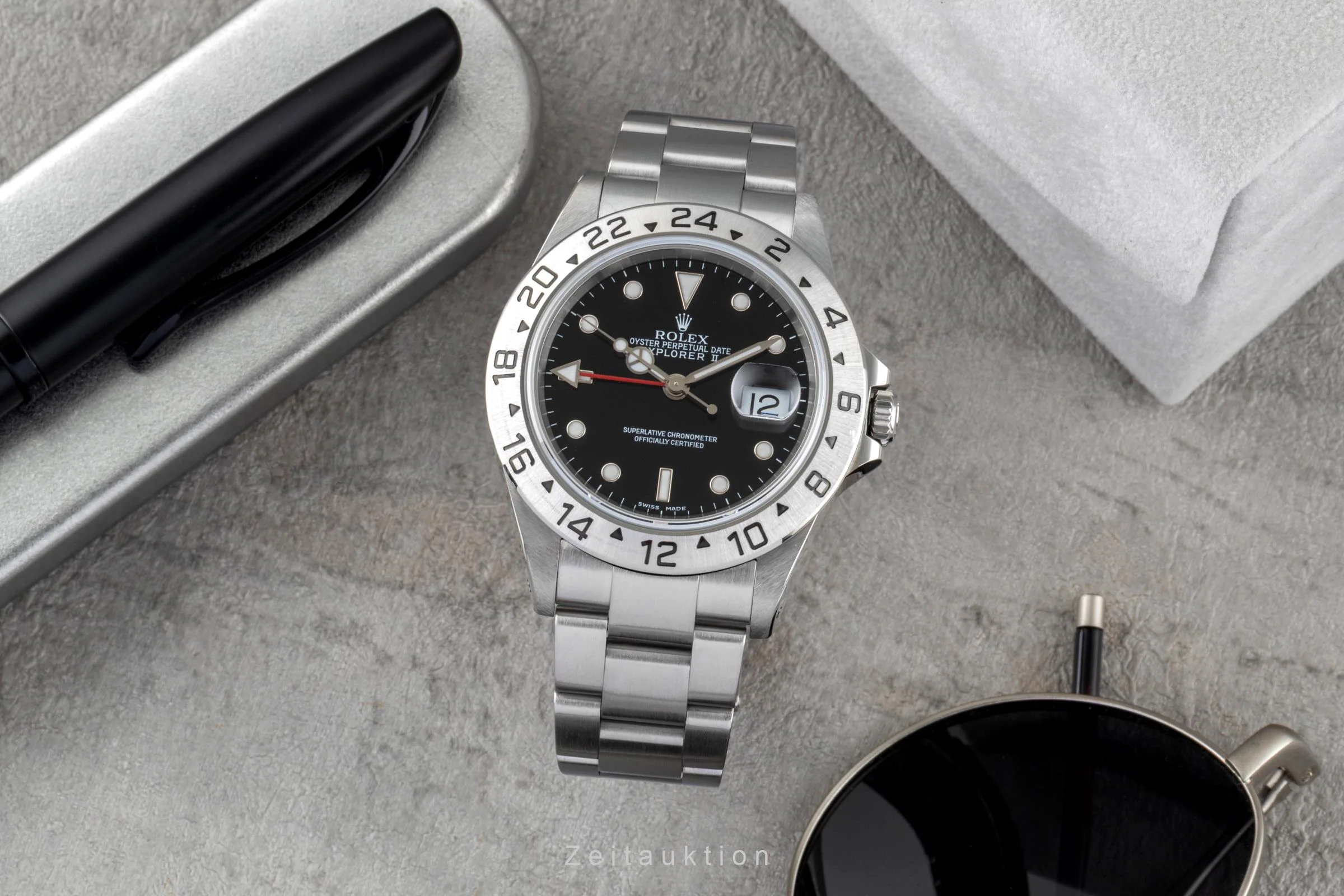 Rolex Explorer II steel automatic men's watch 16570  [2600913] - Image 4