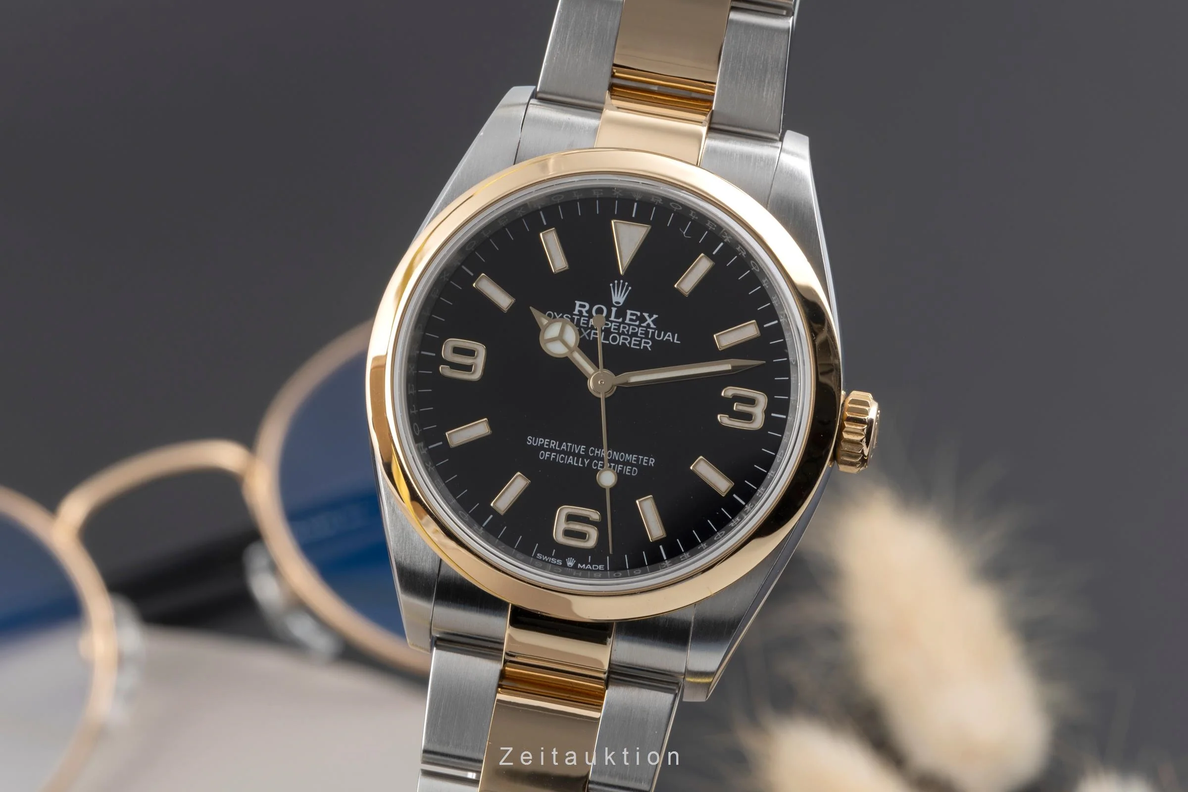 Rolex Explorer steel / gold automatic men's watch 124273  [2600007] - Image 2