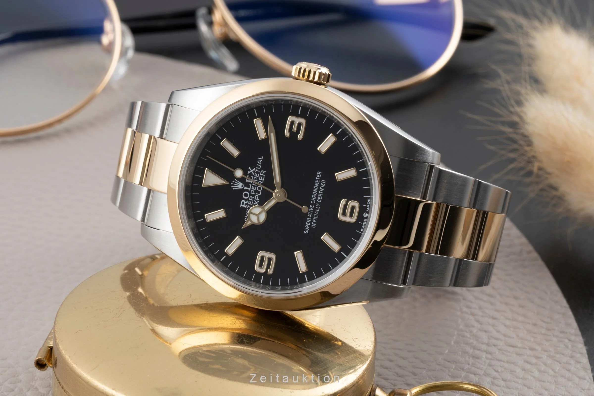 Rolex Explorer steel / gold automatic men's watch 124273  [2600007] - Image 3
