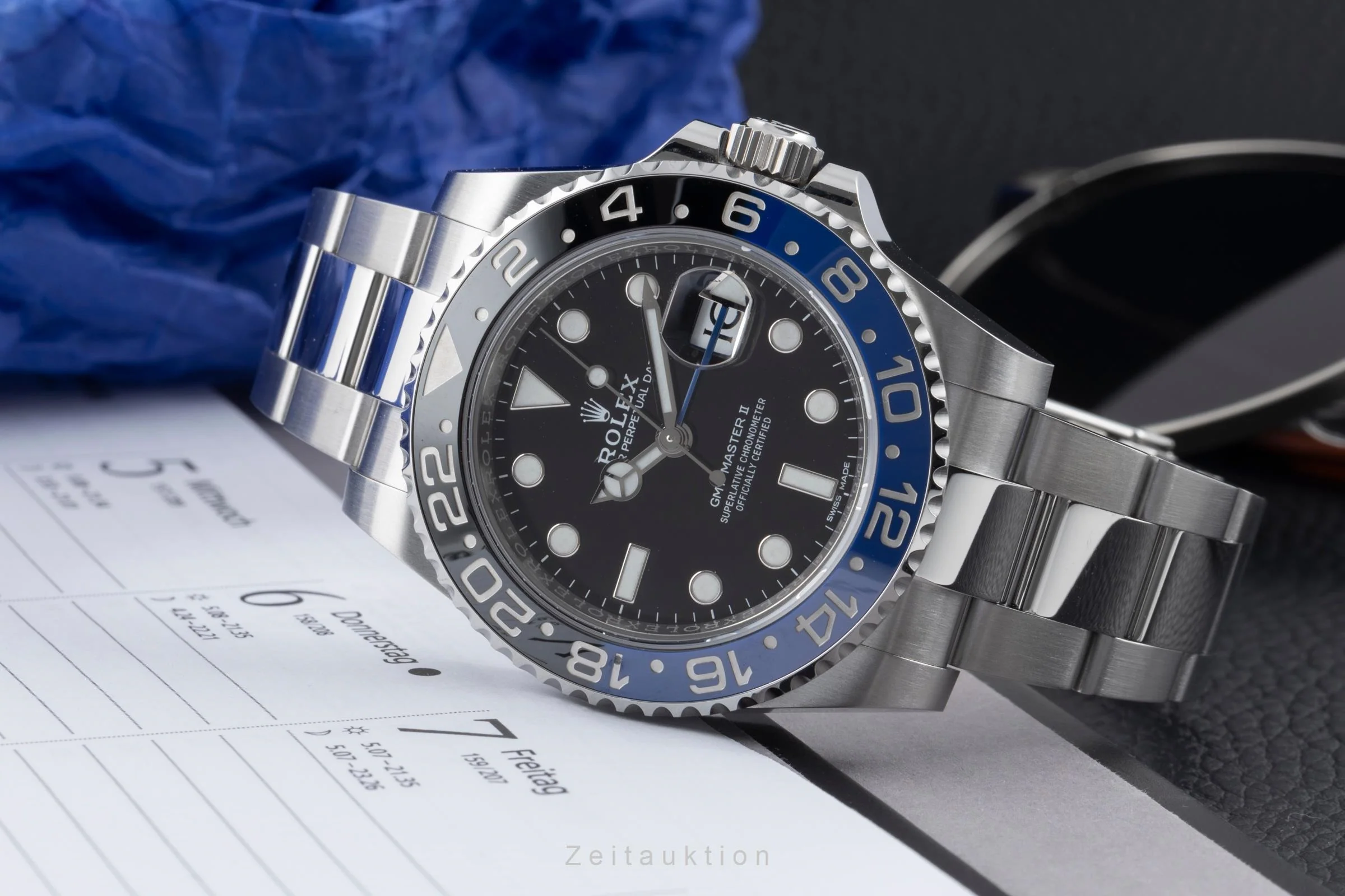 Rolex GMT-Master II steel automatic men's watch 116710BLNR  [2507145] - Image 3