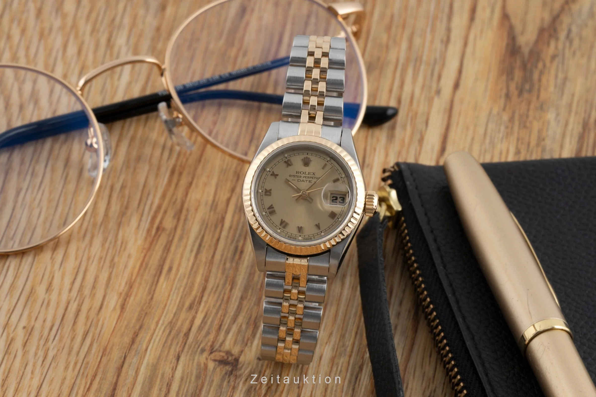 Rolex Lady Date steel / gold automatic women's watch 69173 Vintage  [2600467] - Image 4