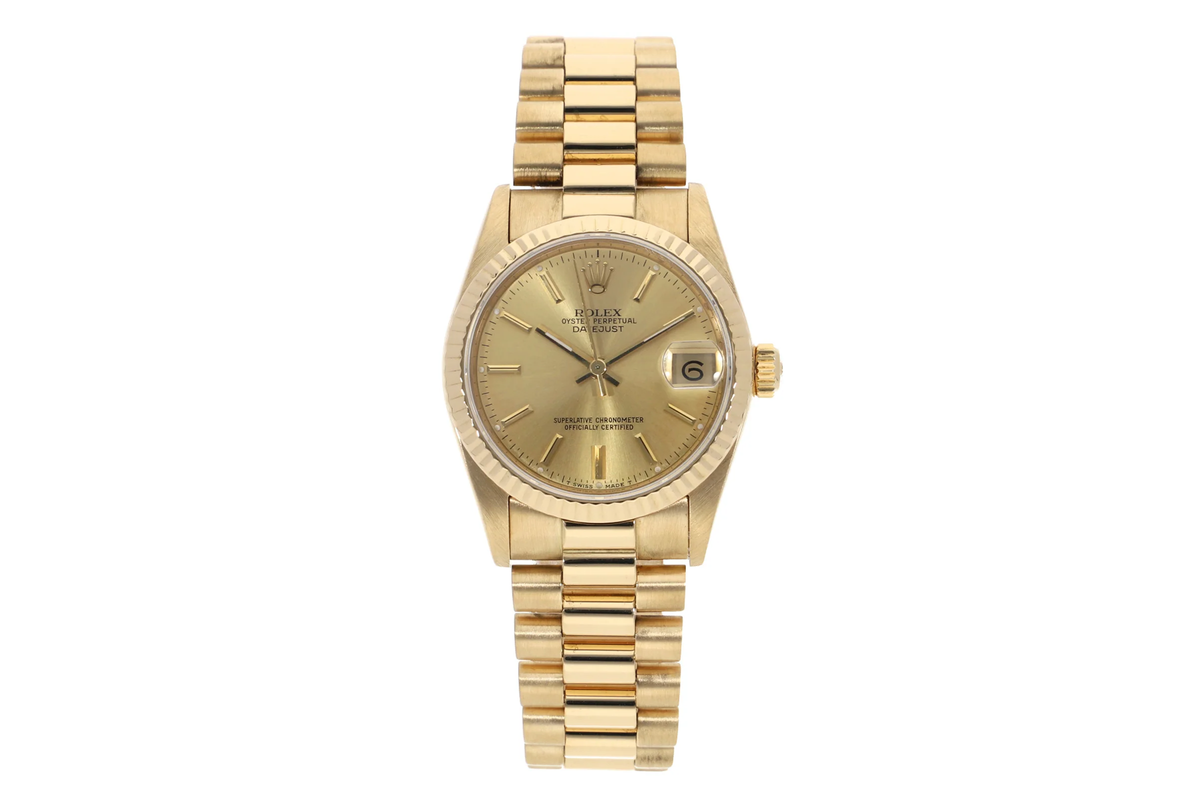 Rolex Lady Datejust 18 ct gold automatic women's watch 68278  [2105260] - Image 4
