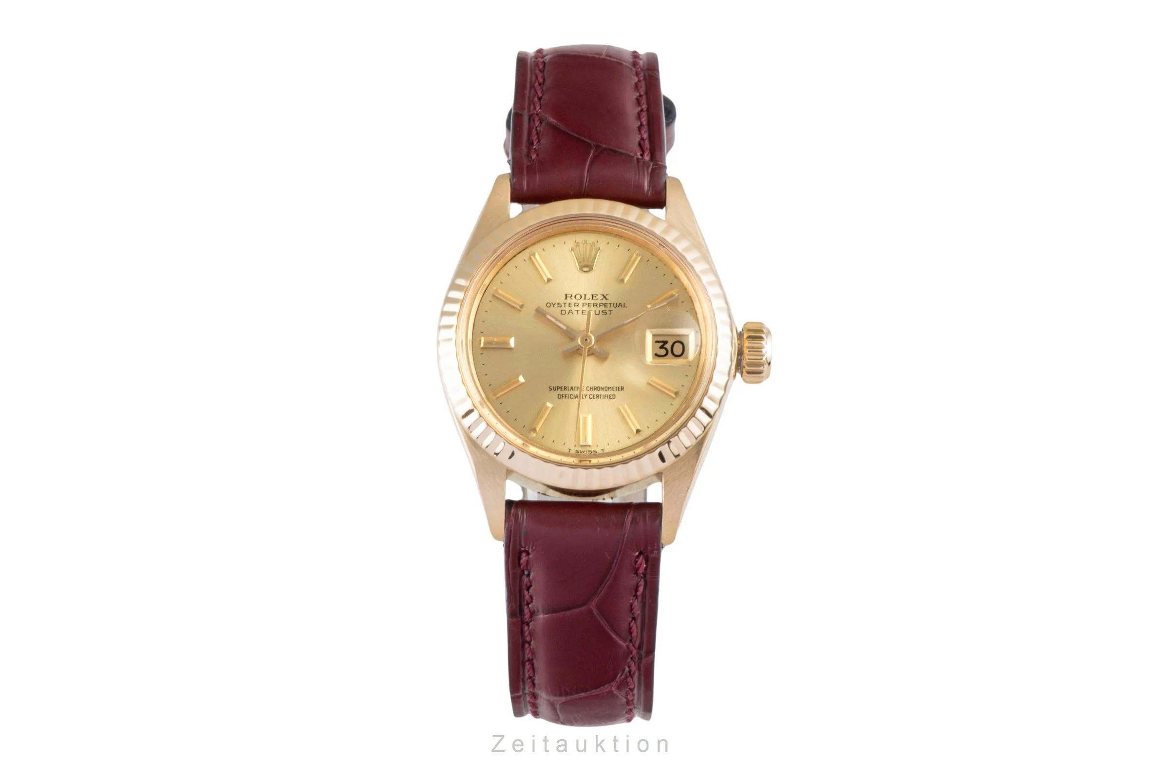 Rolex Lady Datejust 18 ct gold automatic women's watch 6904 Vintage  [2505933] - Image 5