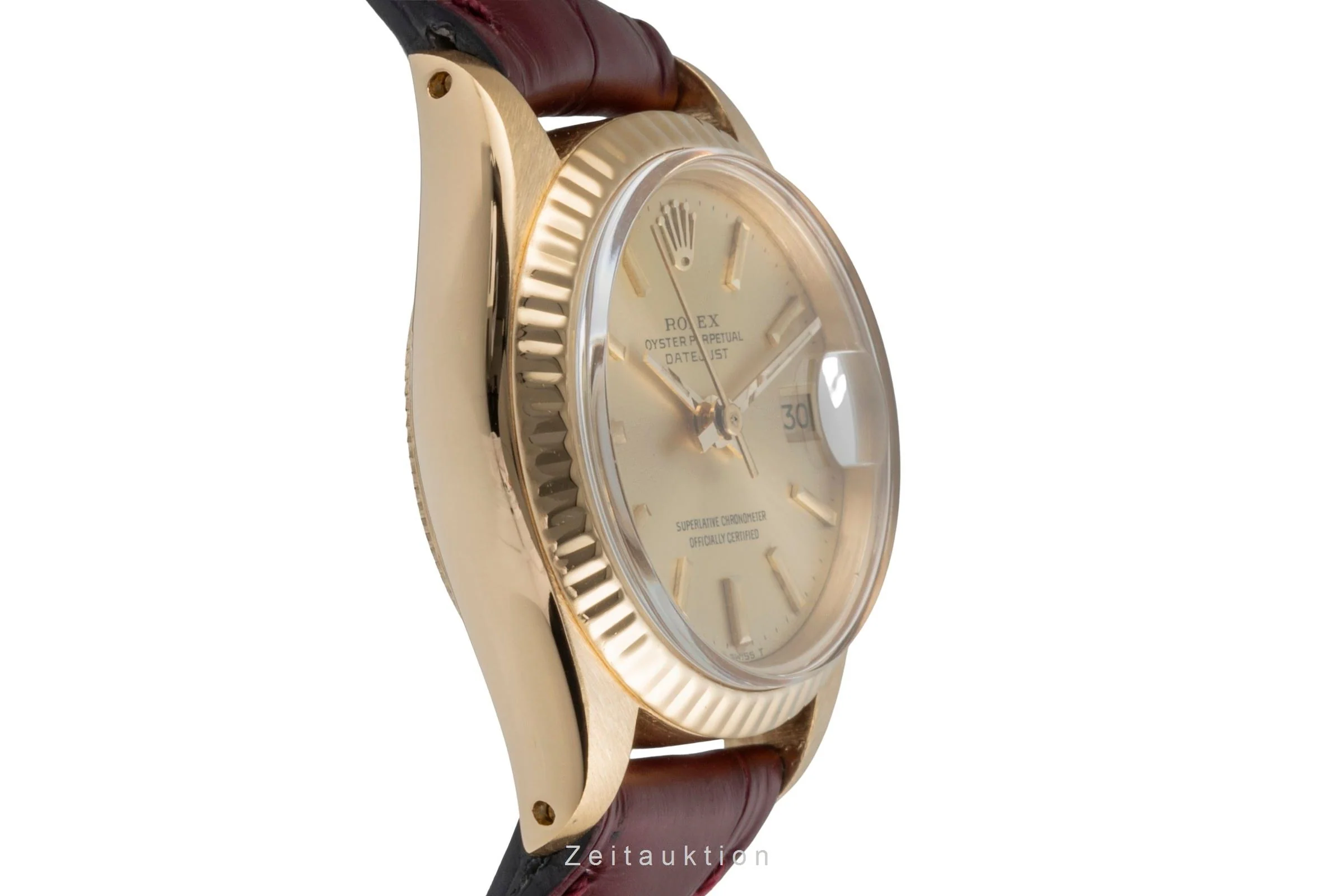 Rolex Lady Datejust 18 ct gold automatic women's watch 6904 Vintage  [2505933] - Image 8