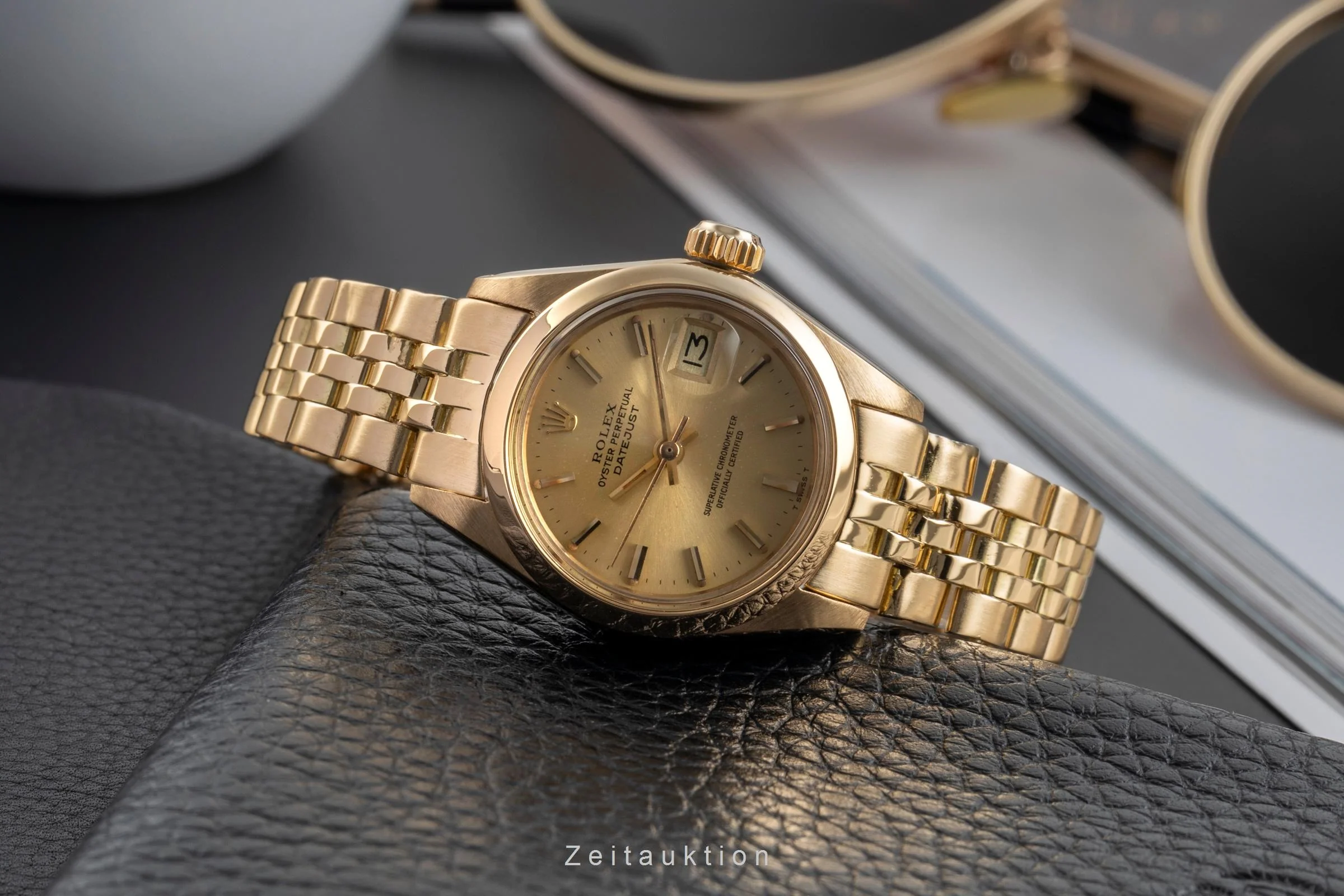 Rolex Lady Datejust 18 ct gold automatic women's watch 6916 Vintage  [2502644] - Image 3