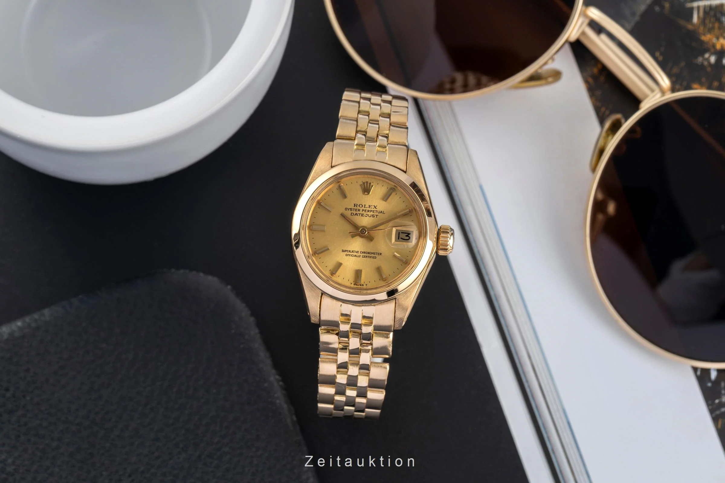 Rolex Lady Datejust 18 ct gold automatic women's watch 6916 Vintage  [2502644] - Image 4