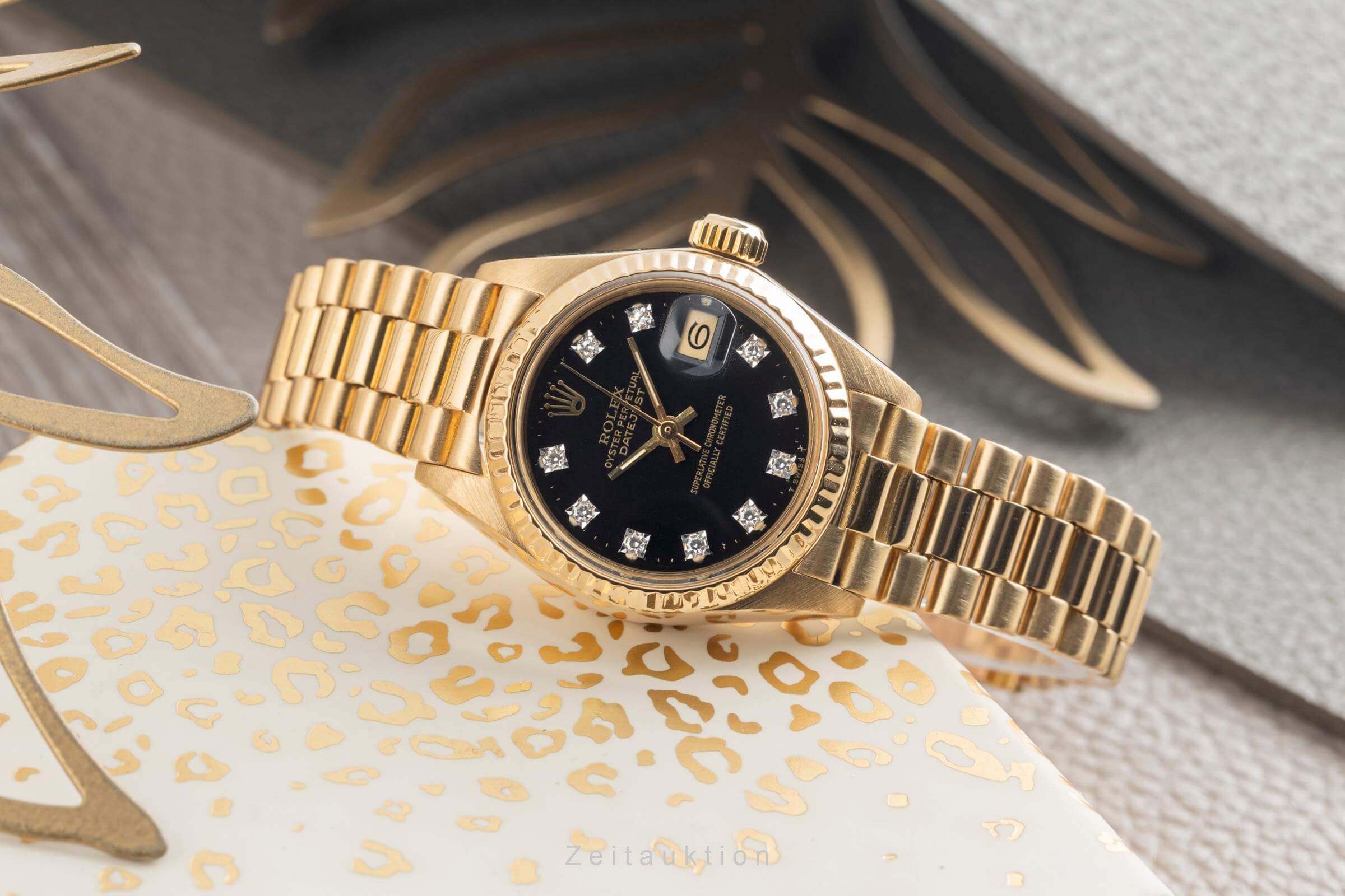 Rolex Lady Datejust 18 ct gold automatic women's watch 6917 Vintage  [2500938] - Image 3