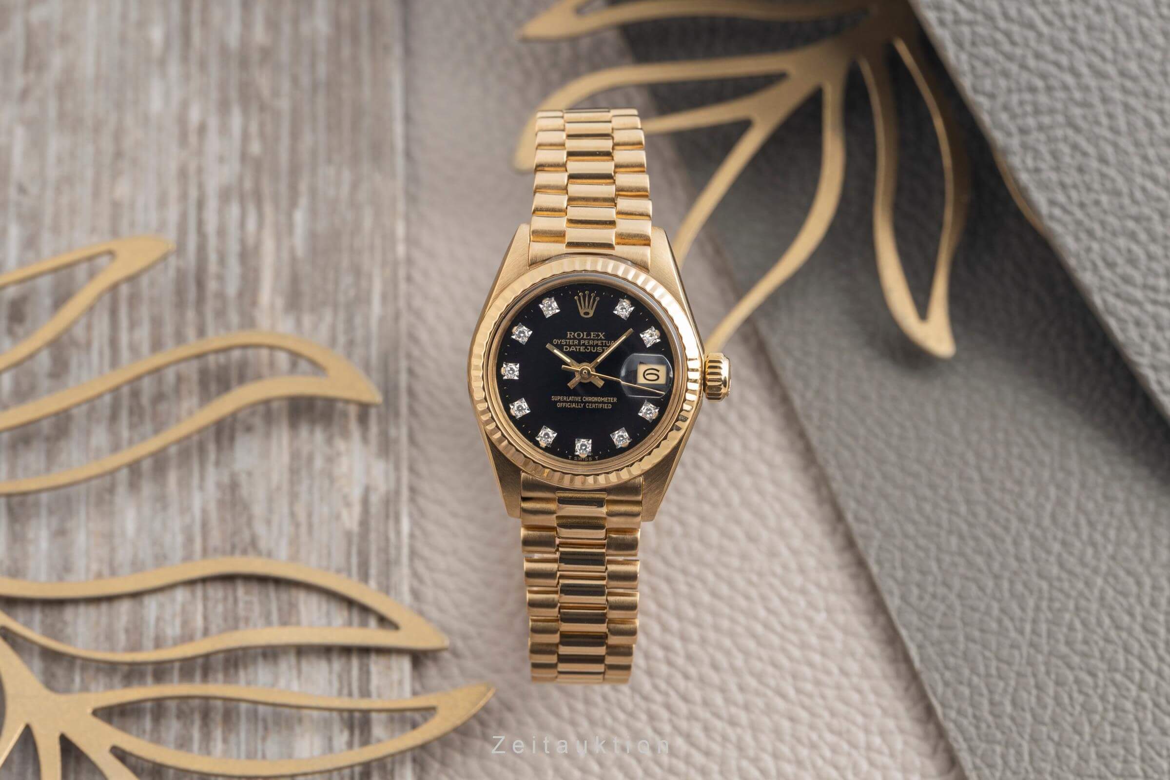 Rolex Lady Datejust 18 ct gold automatic women's watch 6917 Vintage  [2500938] - Image 4