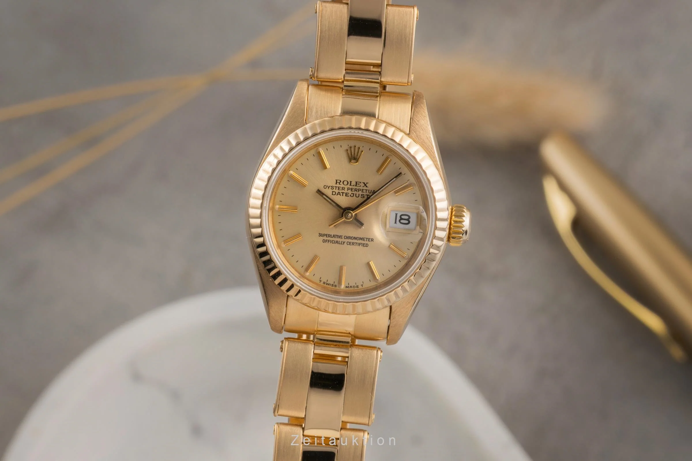 Rolex Lady Datejust 18 ct gold automatic women's watch 69178  [2503785] - Image 2