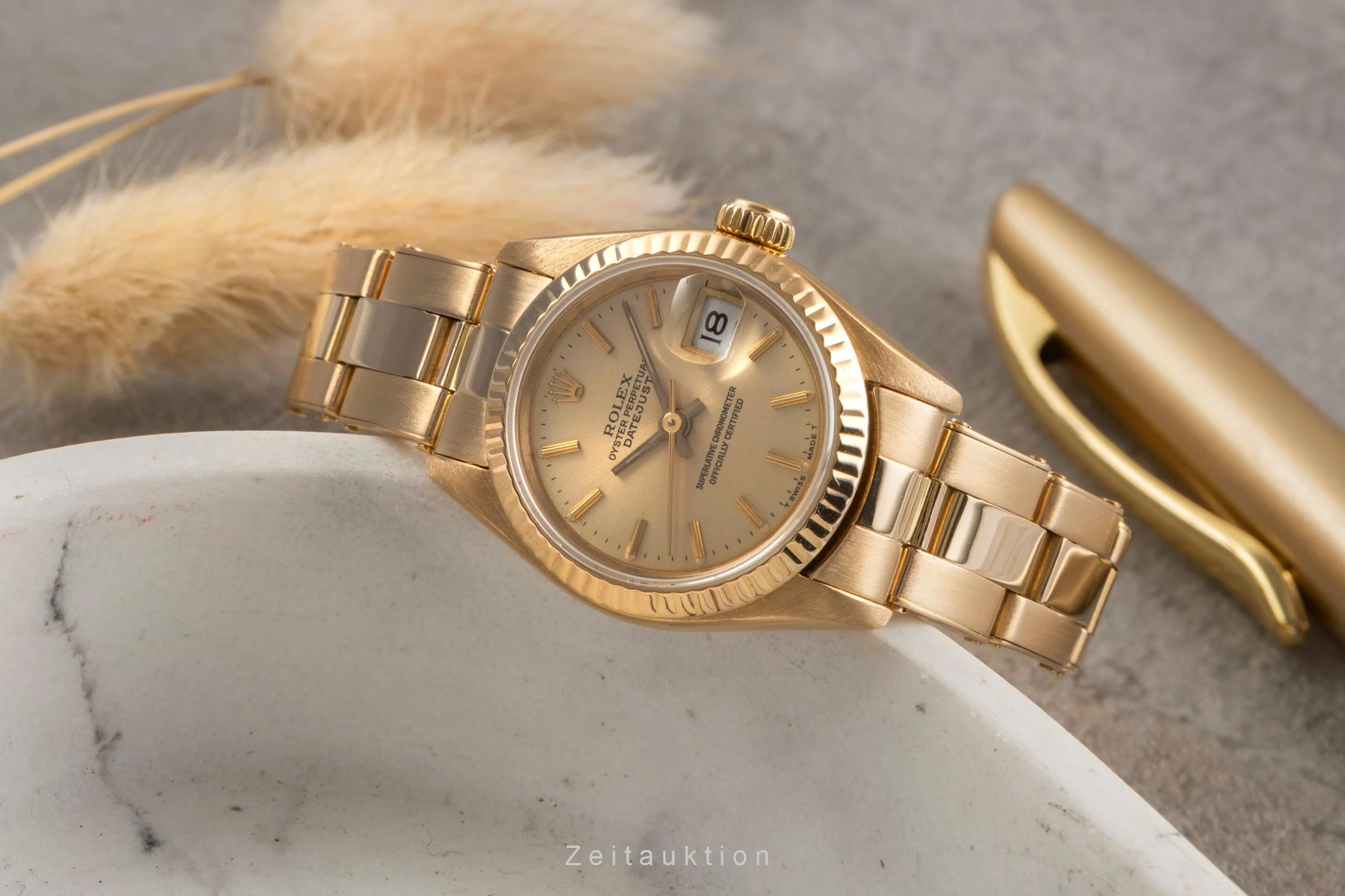 Rolex Lady Datejust 18 ct gold automatic women's watch 69178  [2503785] - Image 3