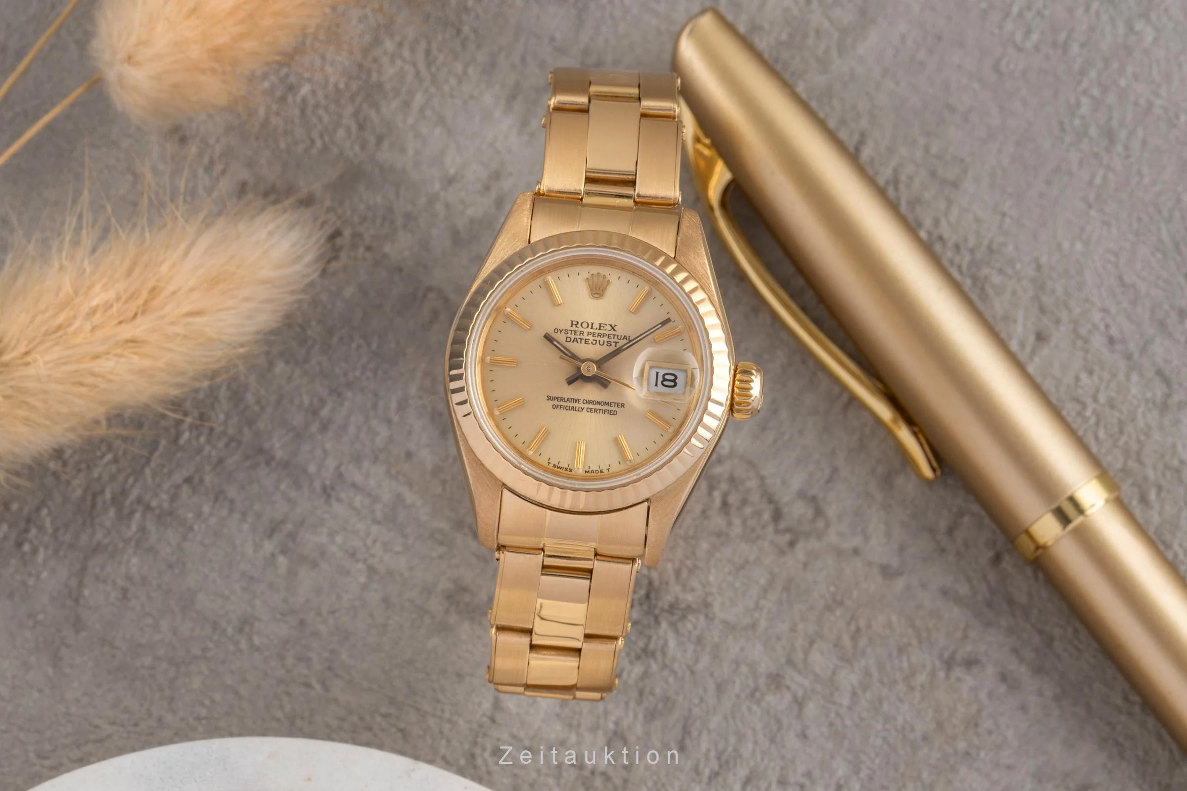 Rolex Lady Datejust 18 ct gold automatic women's watch 69178  [2503785] - Image 4