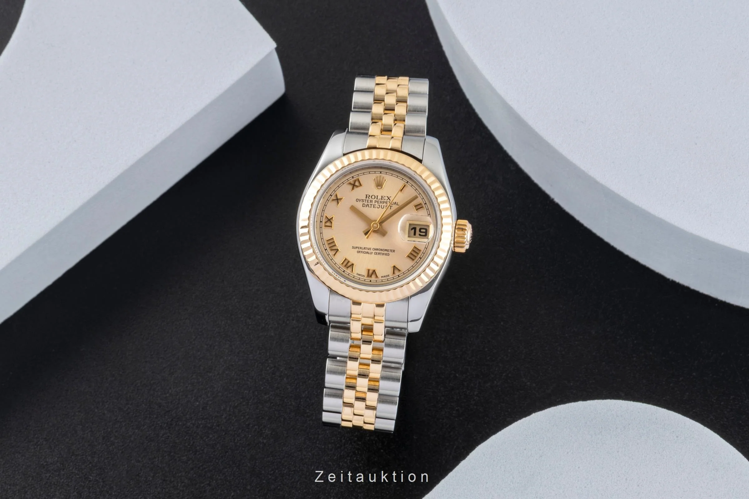 Rolex Lady Datejust Steel / rubber automatic women's watch 179173  [2600997] - Image 4