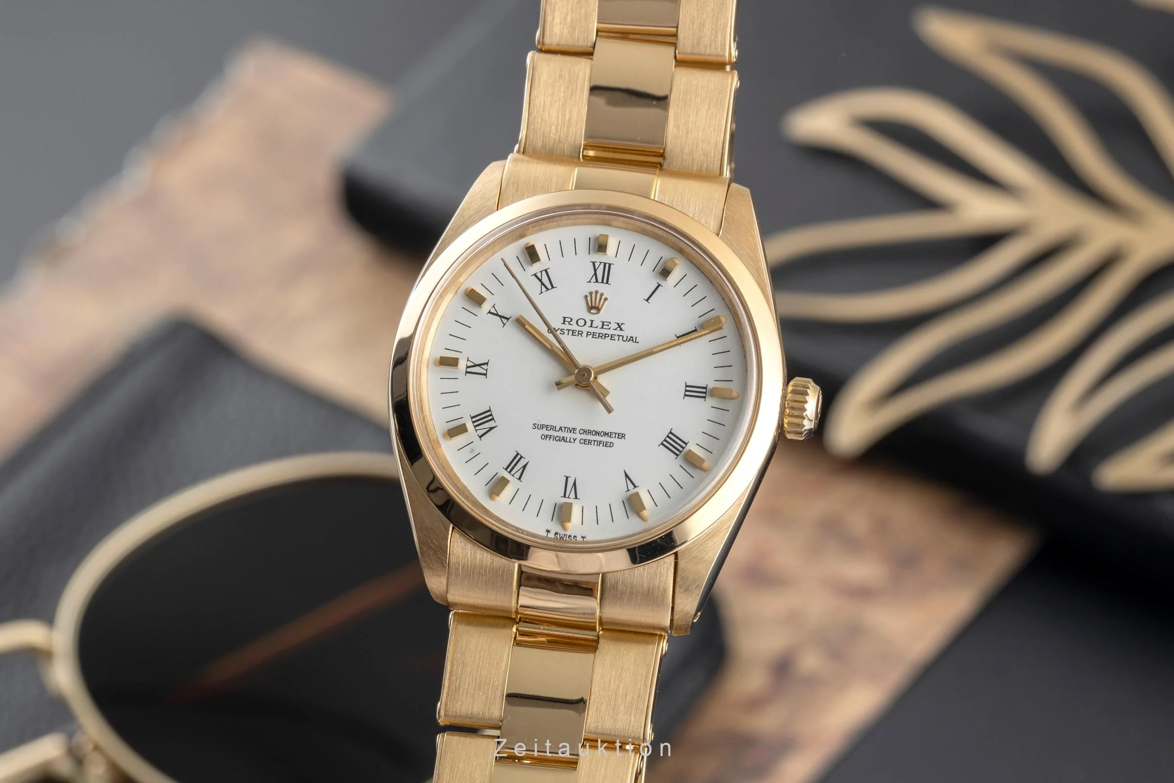 Rolex Oyster Perpetual 18 ct gold automatic men's watch 1002 Vintage  [2502606] - Image 2