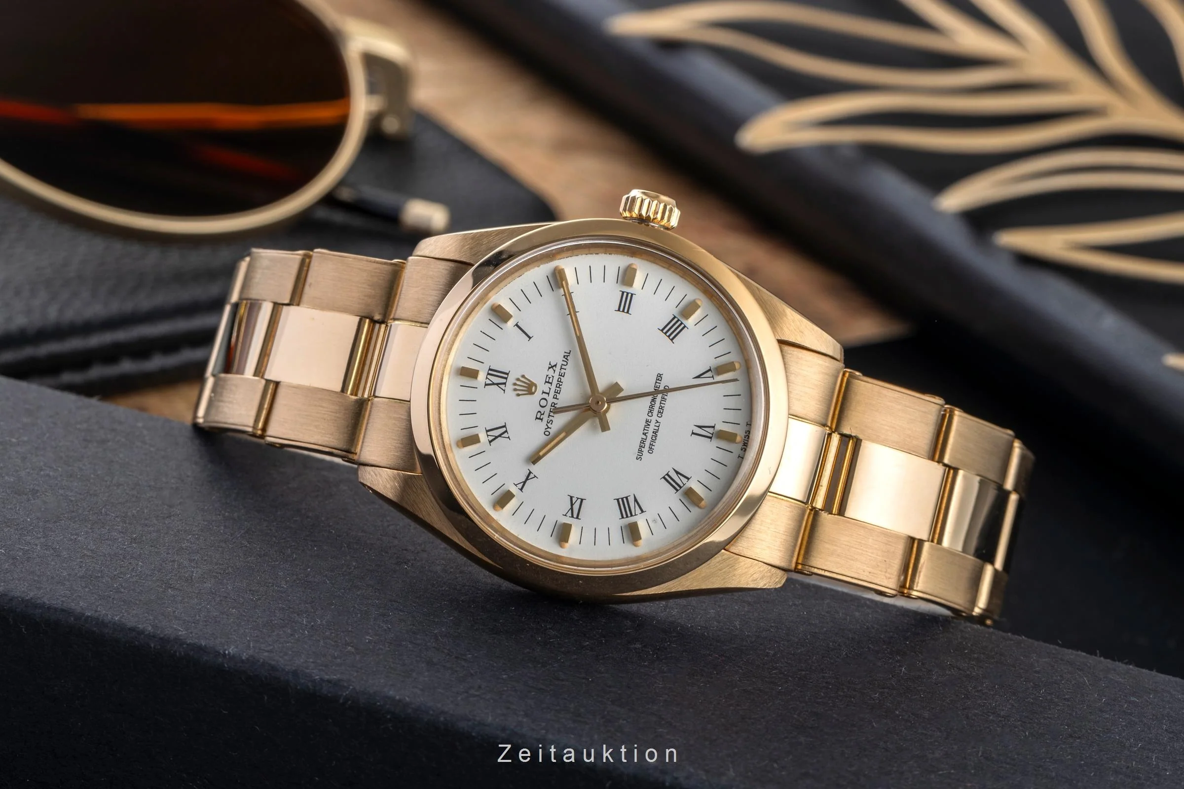 Rolex Oyster Perpetual 18 ct gold automatic men's watch 1002 Vintage  [2502606] - Image 3