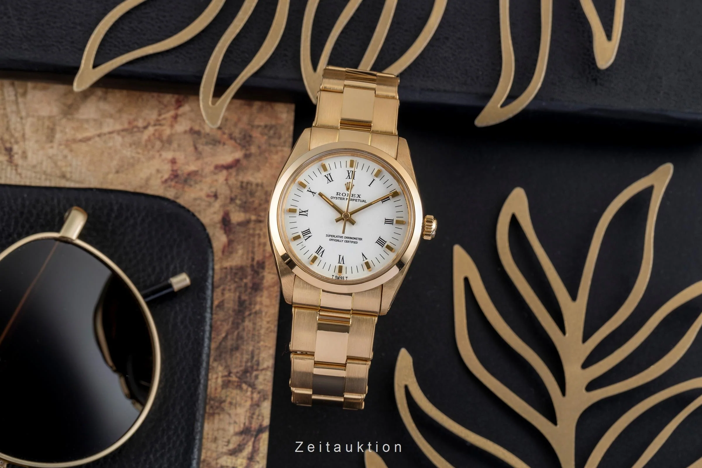 Rolex Oyster Perpetual 18 ct gold automatic men's watch 1002 Vintage  [2502606] - Image 4