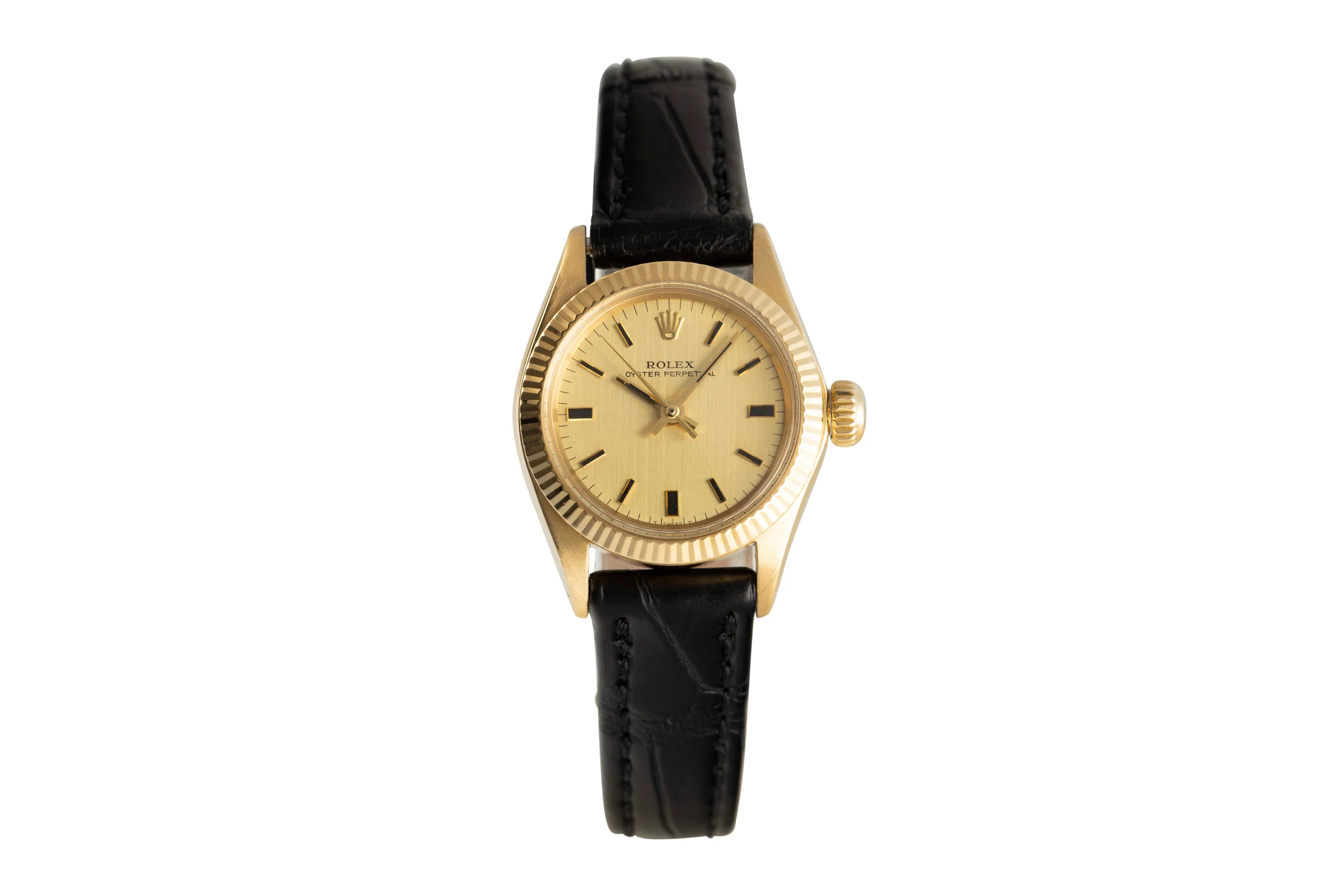 Rolex Oyster Perpetual 18 ct gold automatic women's watch 6619 Vintage  [2106470] - Image 4