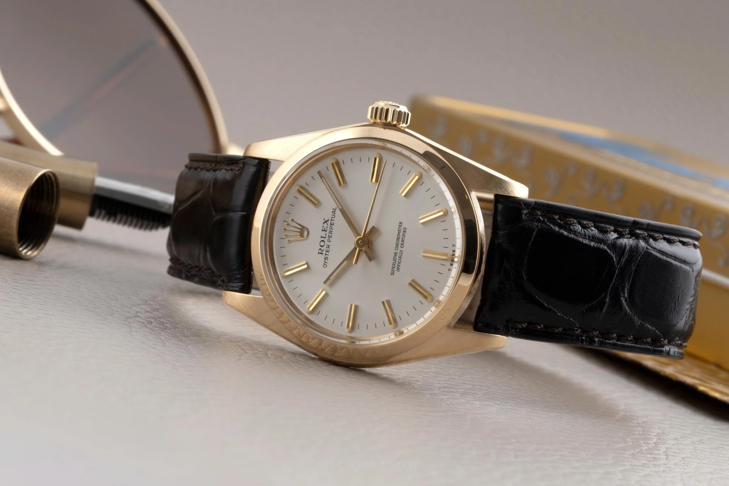 Rolex Oyster Perpetual 18 ct gold automatic women's watch 6748 Vintage  [2502947] - Image 3