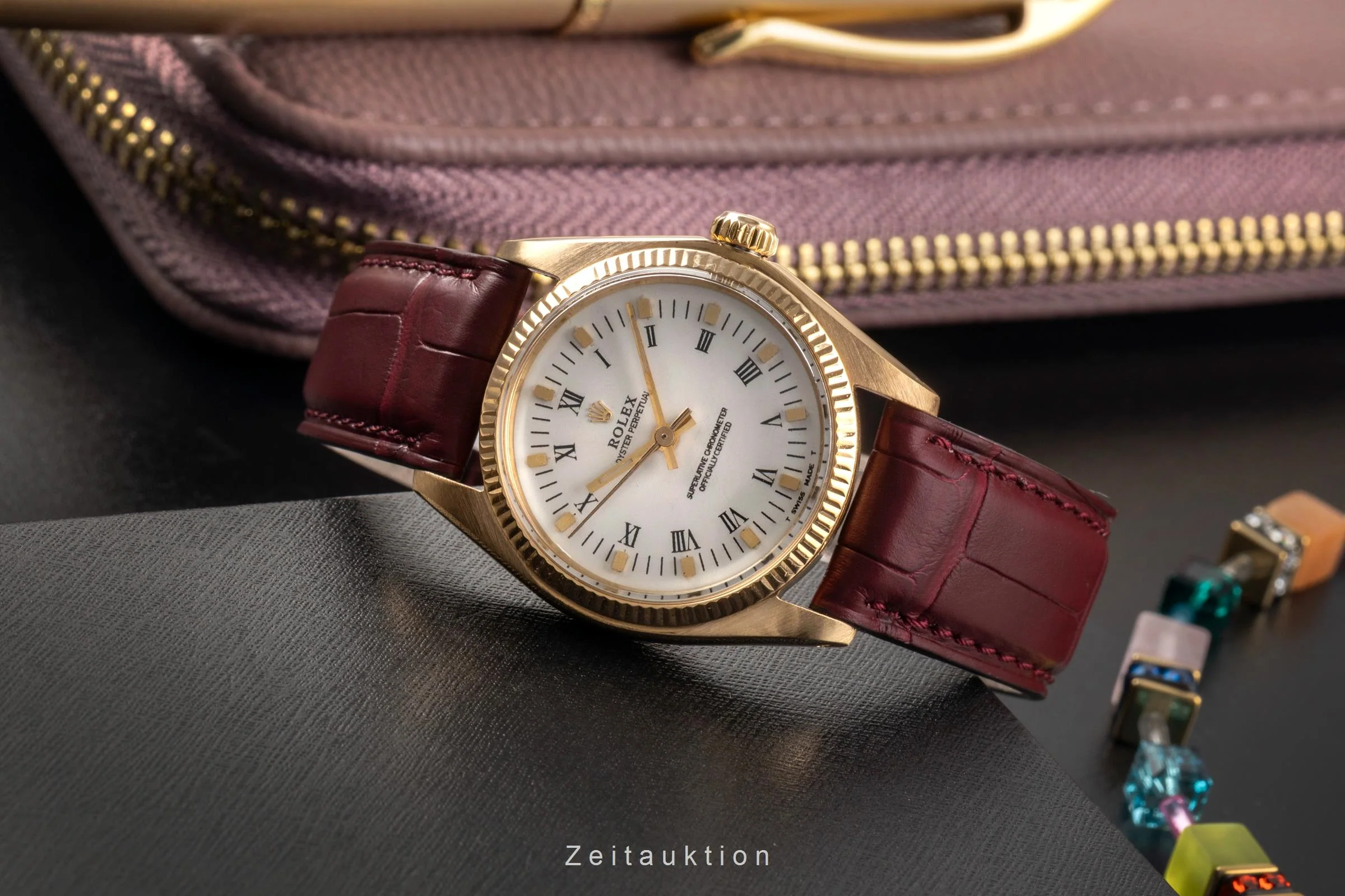 Rolex Oyster Perpetual 18 ct gold automatic women's watch 6751  [2502607] - Image 3