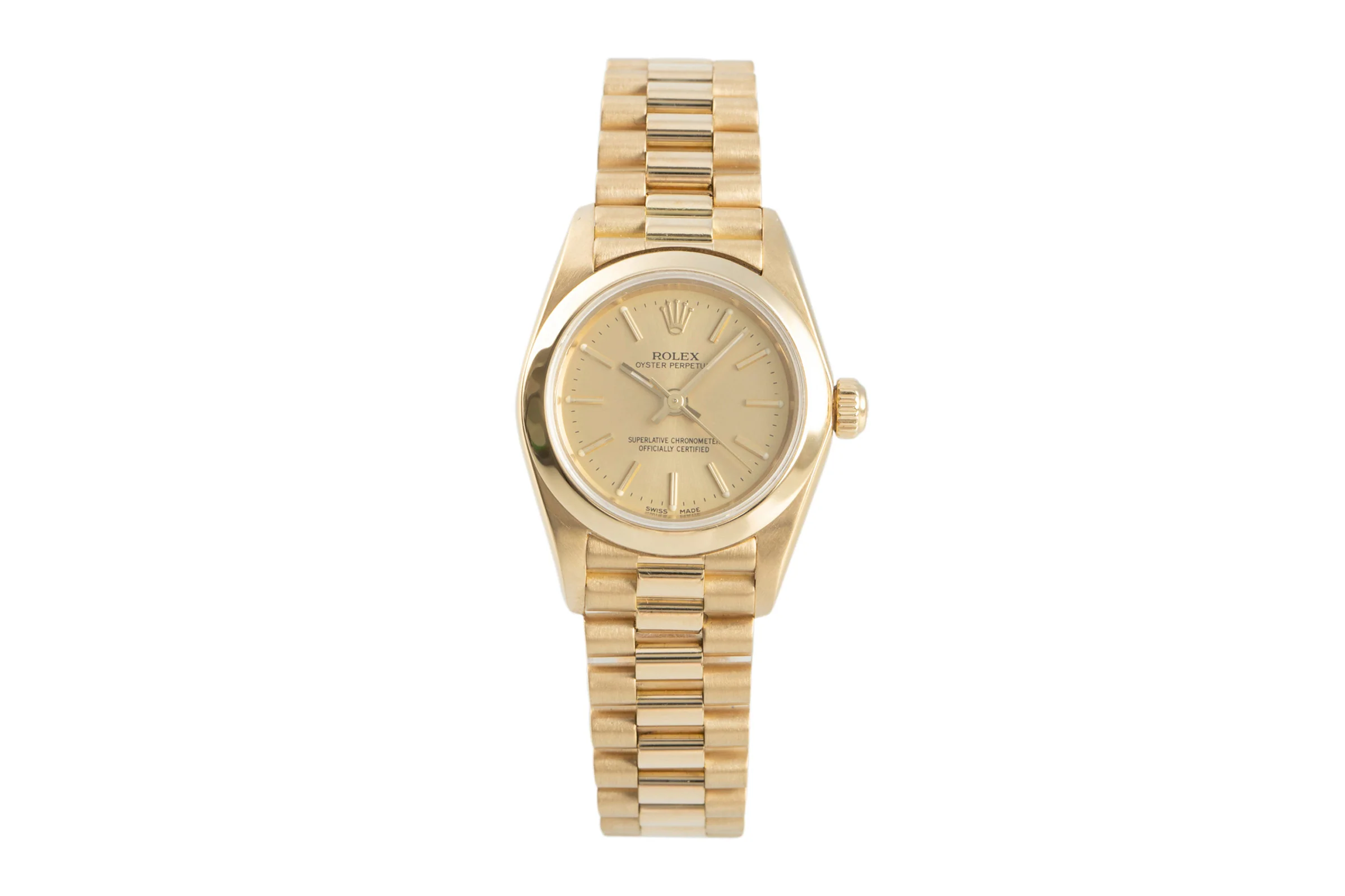 Rolex Oyster Perpetual 18 ct gold automatic women's watch 76198  [2109596] - Image 4