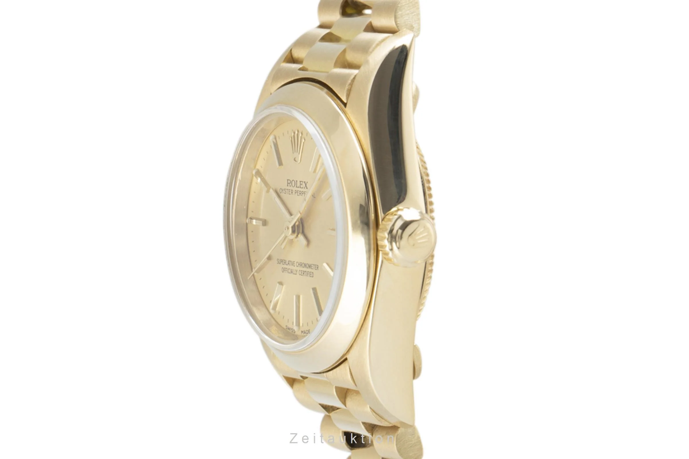 Rolex Oyster Perpetual 18 ct gold automatic women's watch 76198  [2109596] - Image 6