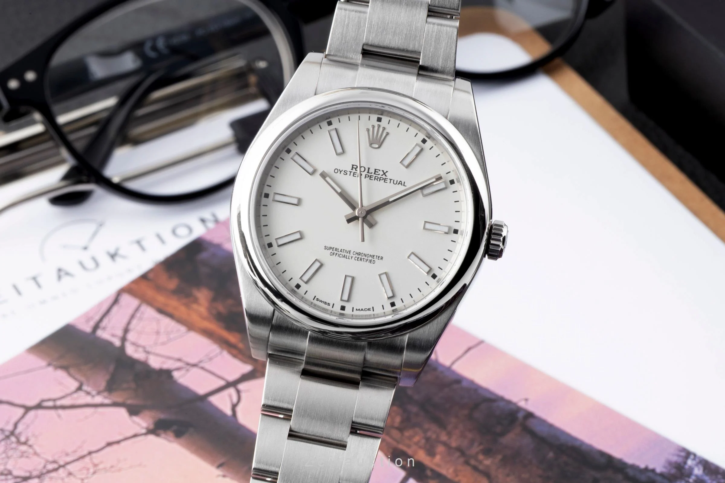 Rolex Oyster Perpetual steel automatic men's watch 114300  [2600719] - Image 2