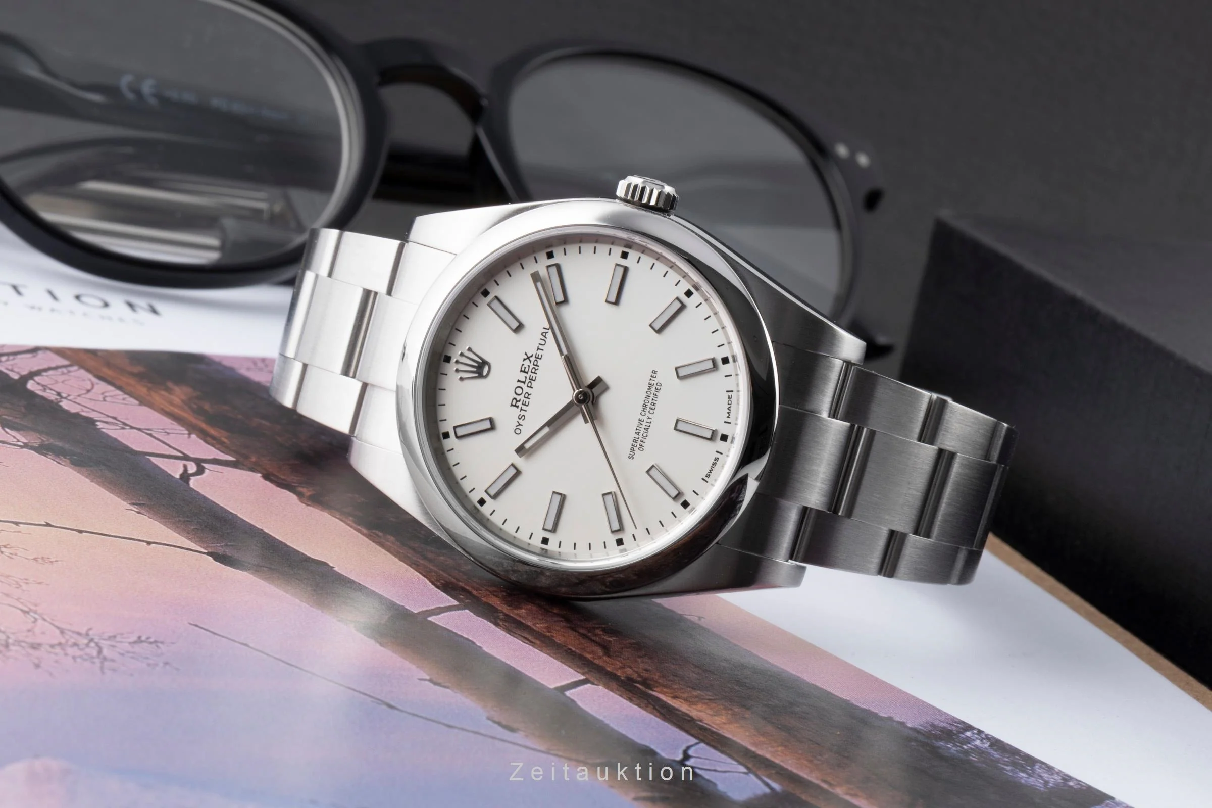 Rolex Oyster Perpetual steel automatic men's watch 114300  [2600719] - Image 3