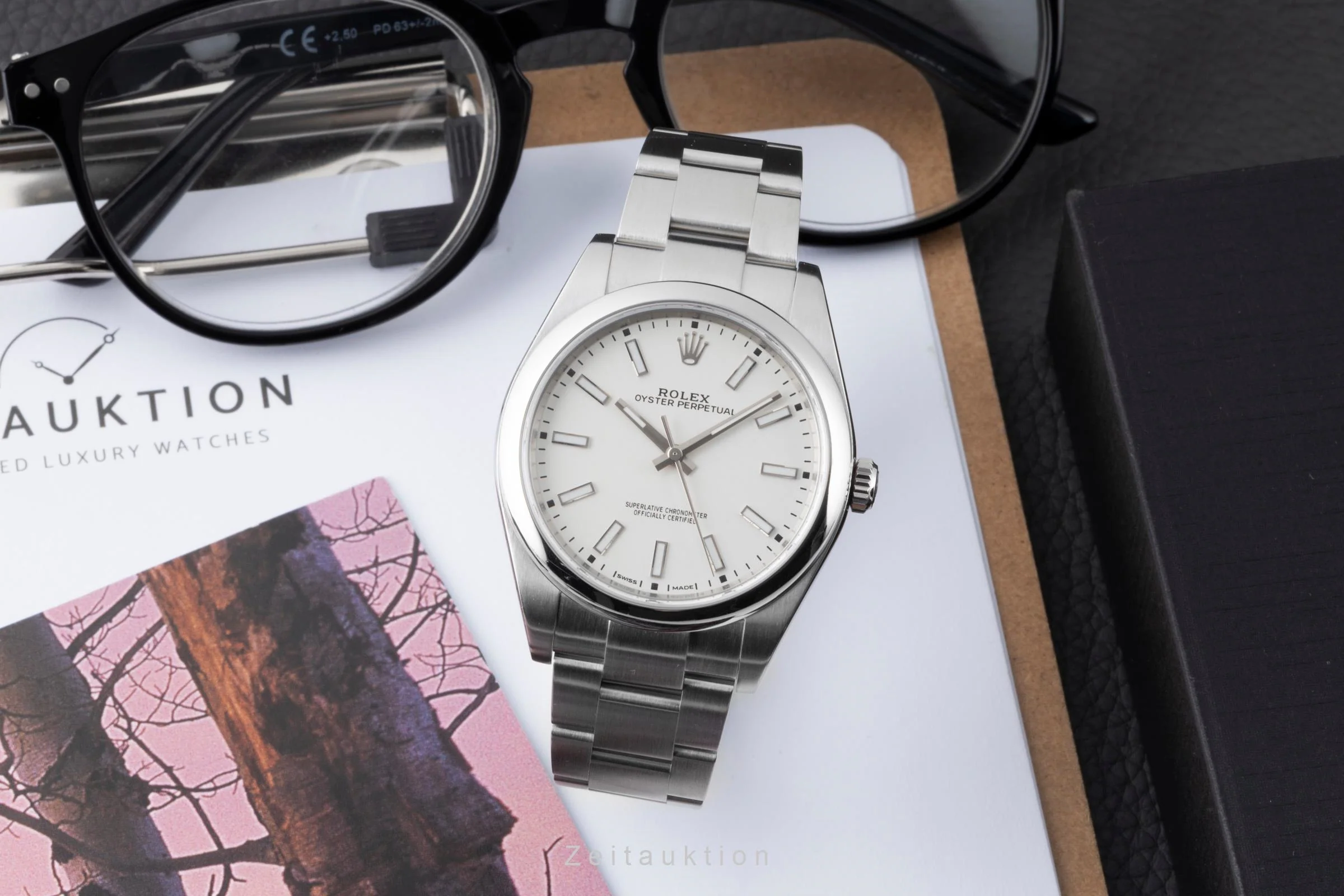 Rolex Oyster Perpetual steel automatic men's watch 114300  [2600719] - Image 4