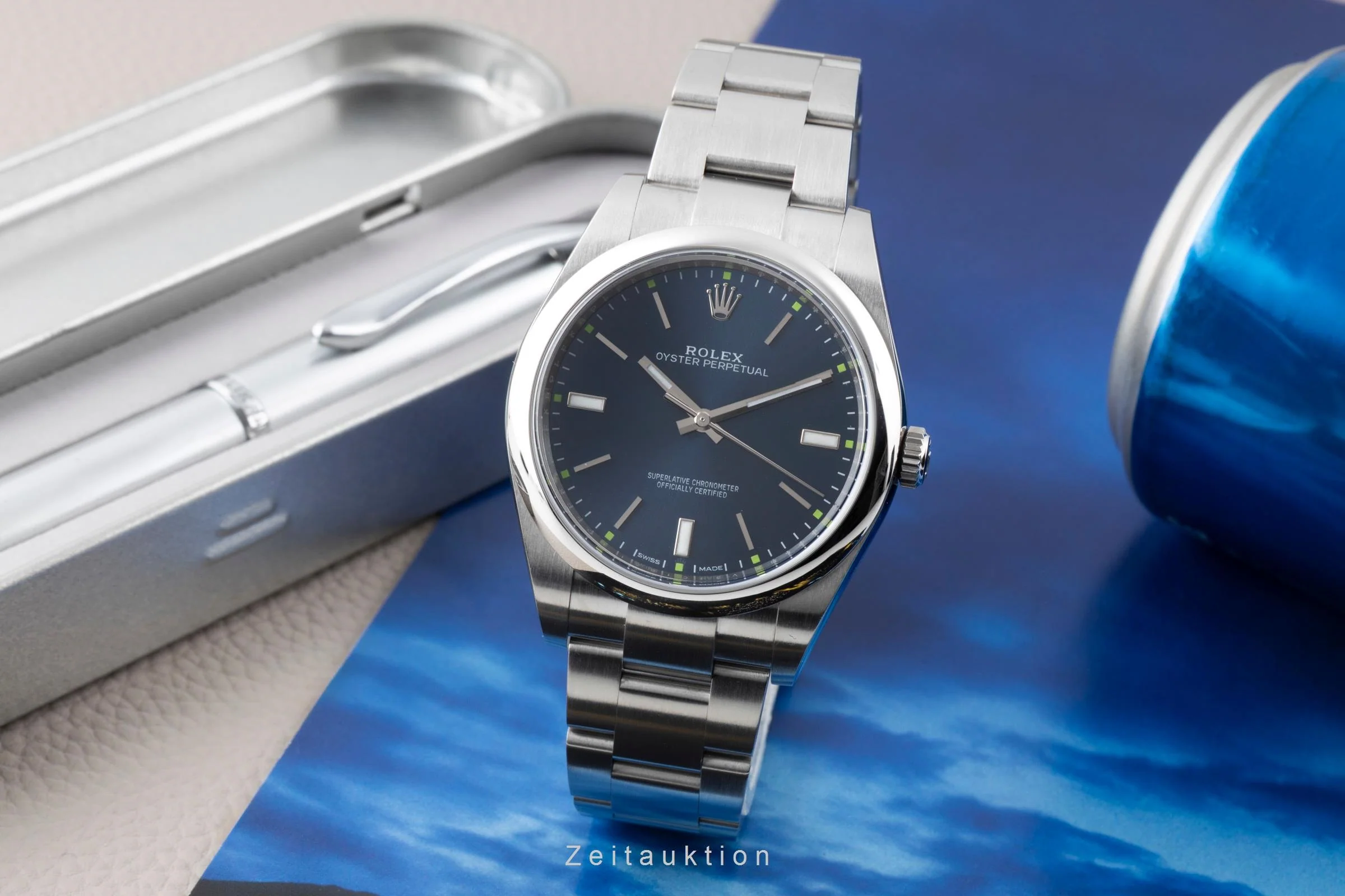 Rolex Oyster Perpetual steel automatic men's watch 114300  [2600991] - Image 4