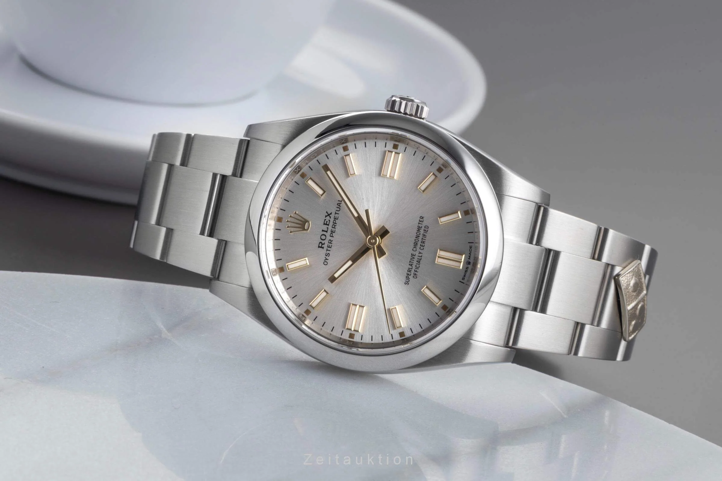 Rolex Oyster Perpetual steel automatic men's watch 126000  [2501546] - Image 3
