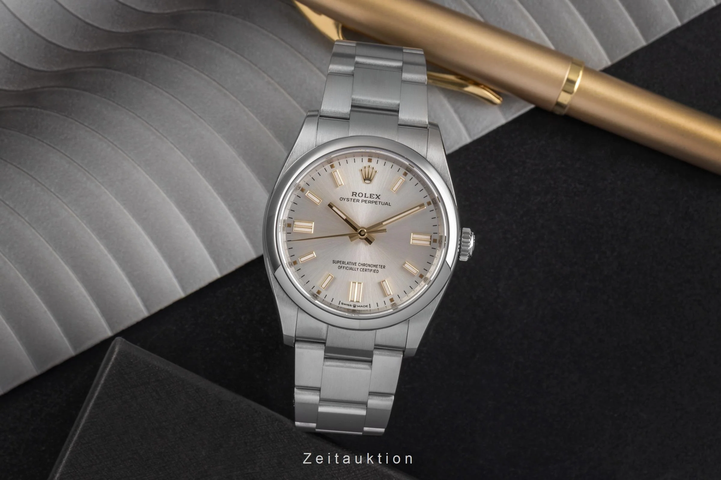 Rolex Oyster Perpetual steel automatic men's watch 126000  [2503844] - Image 4