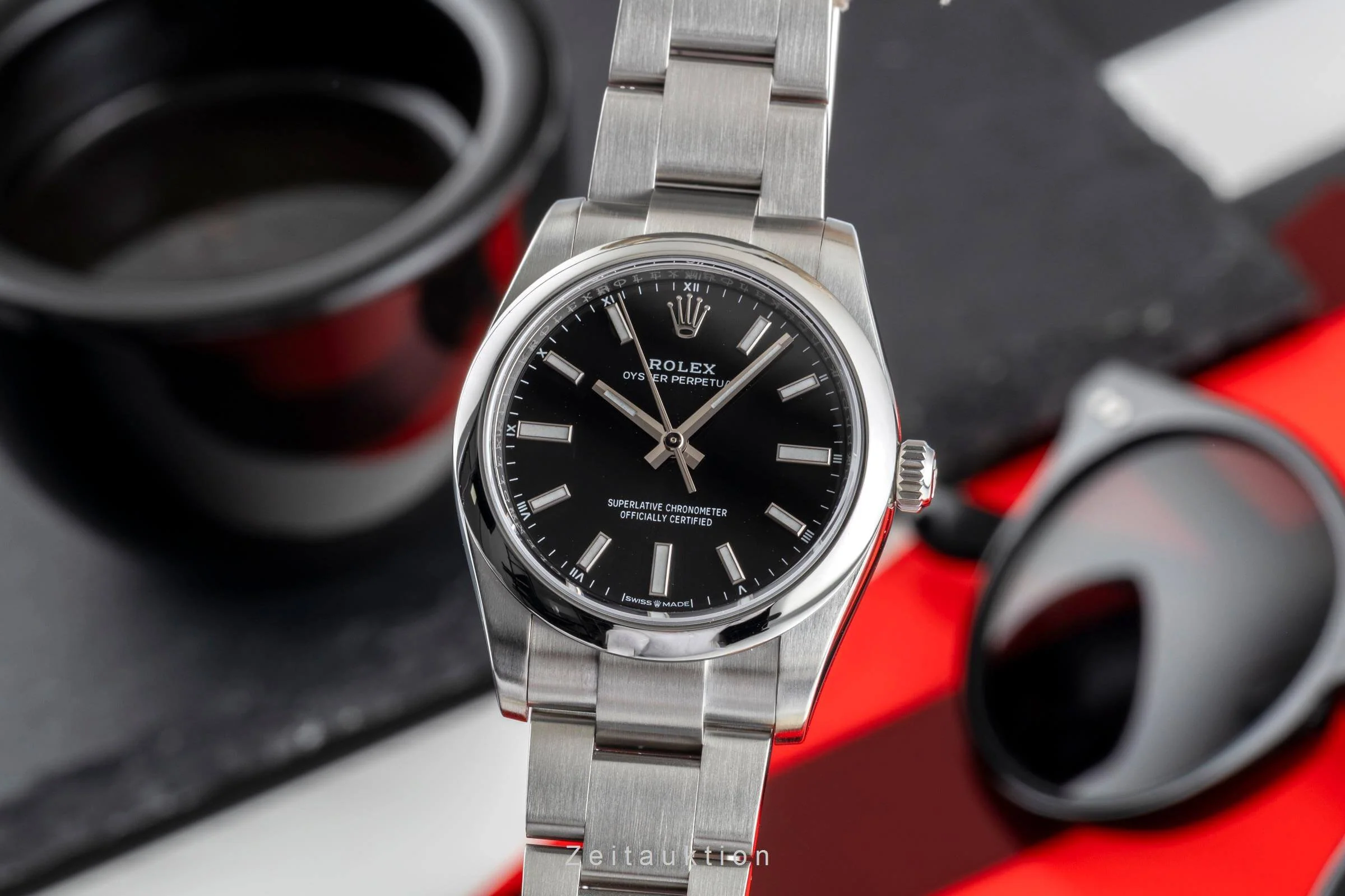 Rolex Oyster Perpetual steel automatic women's watch 124200  [2502258] - Image 2