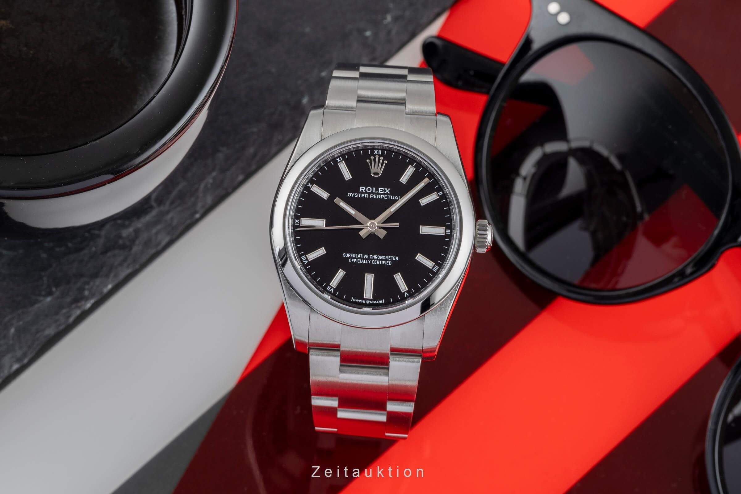 Rolex Oyster Perpetual steel automatic women's watch 124200  [2502258] - Image 4