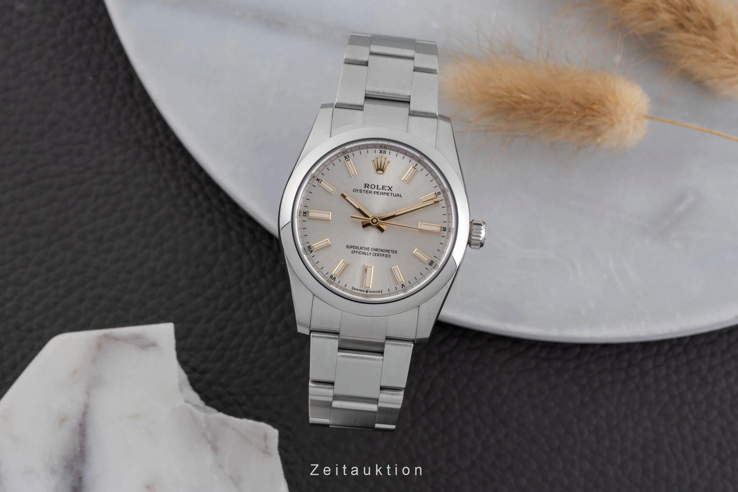 Rolex Oyster Perpetual steel automatic women's watch 124200  [2502587] - Image 4