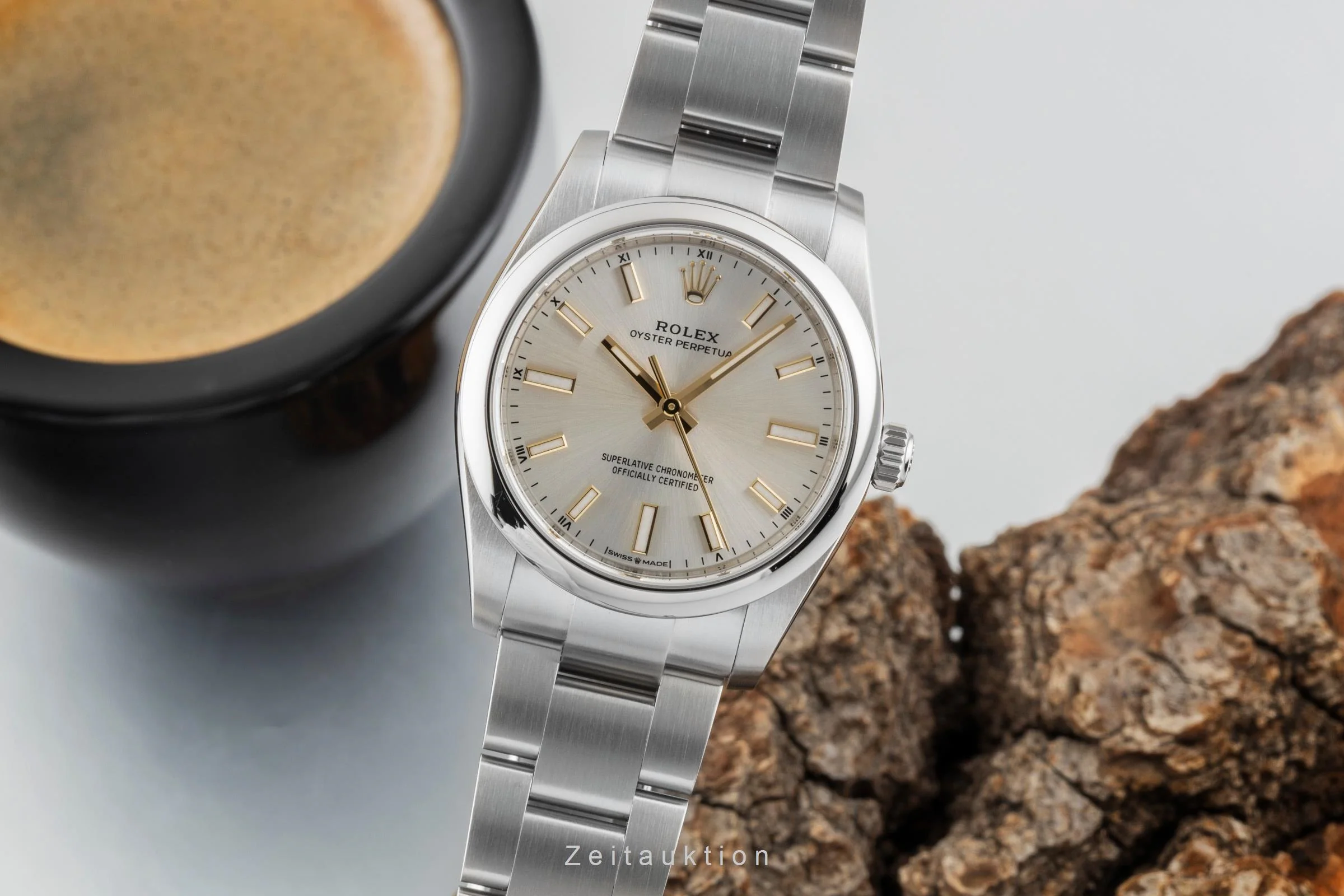 Rolex Oyster Perpetual steel automatic women's watch 124200  [2600926] - Image 2