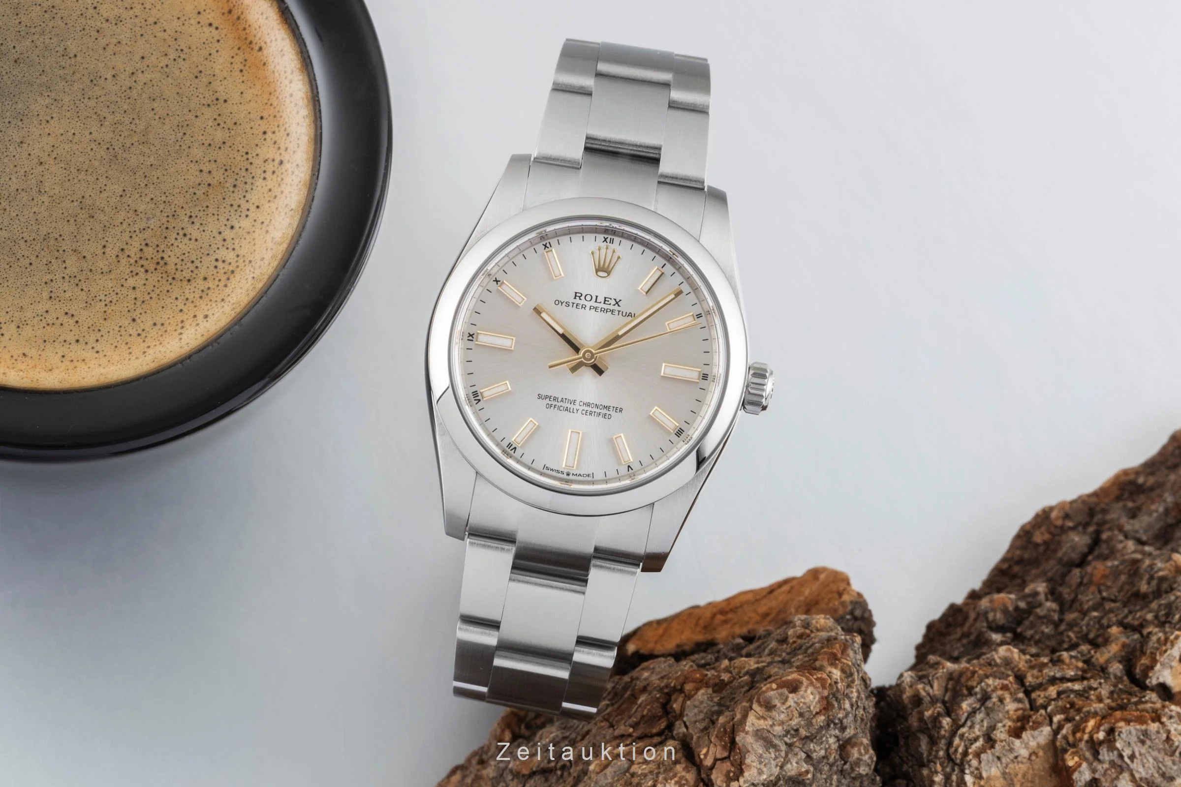 Rolex Oyster Perpetual steel automatic women's watch 124200  [2600926] - Image 4