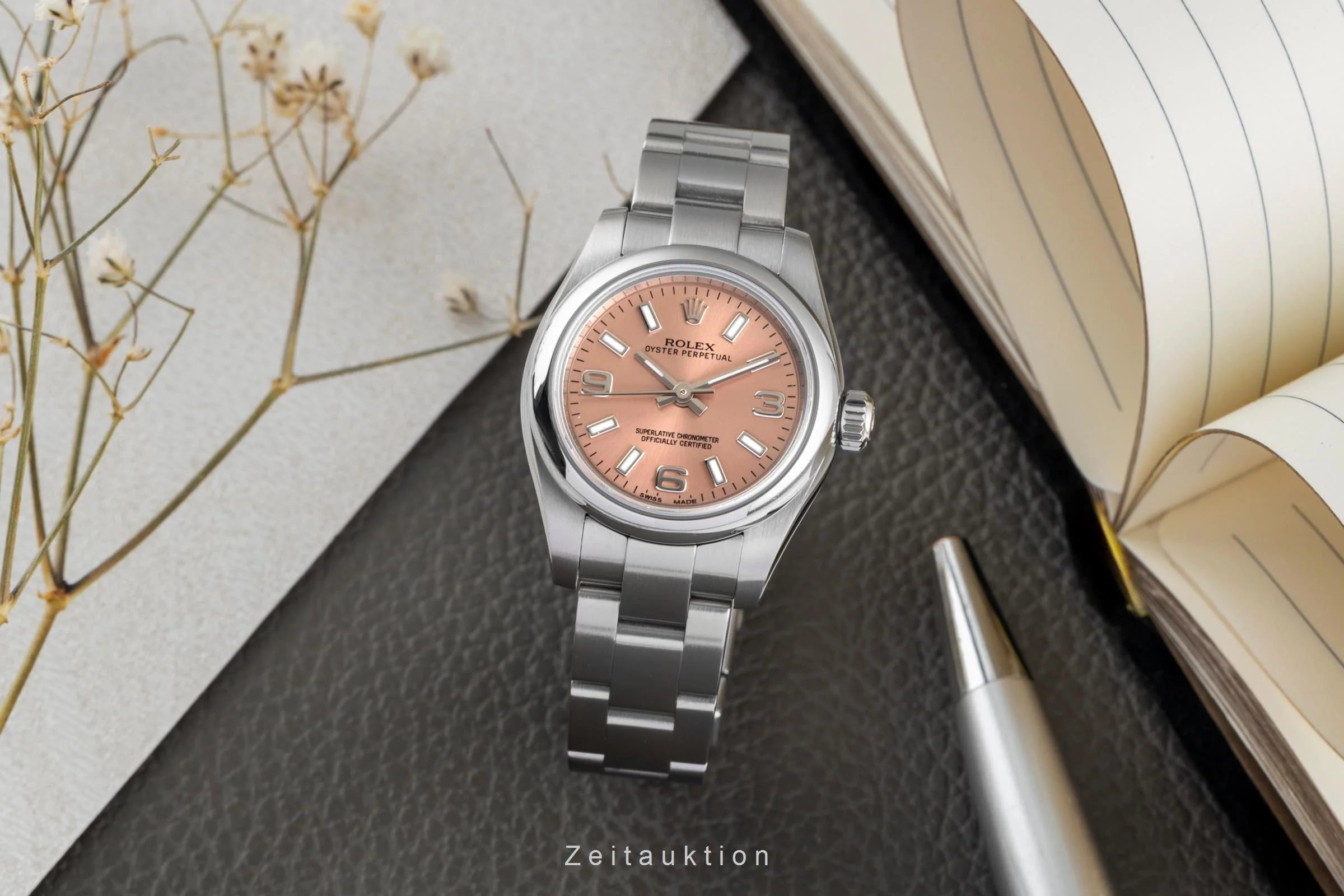 Rolex Oyster Perpetual steel automatic women's watch 176200  [2502324] - Image 4