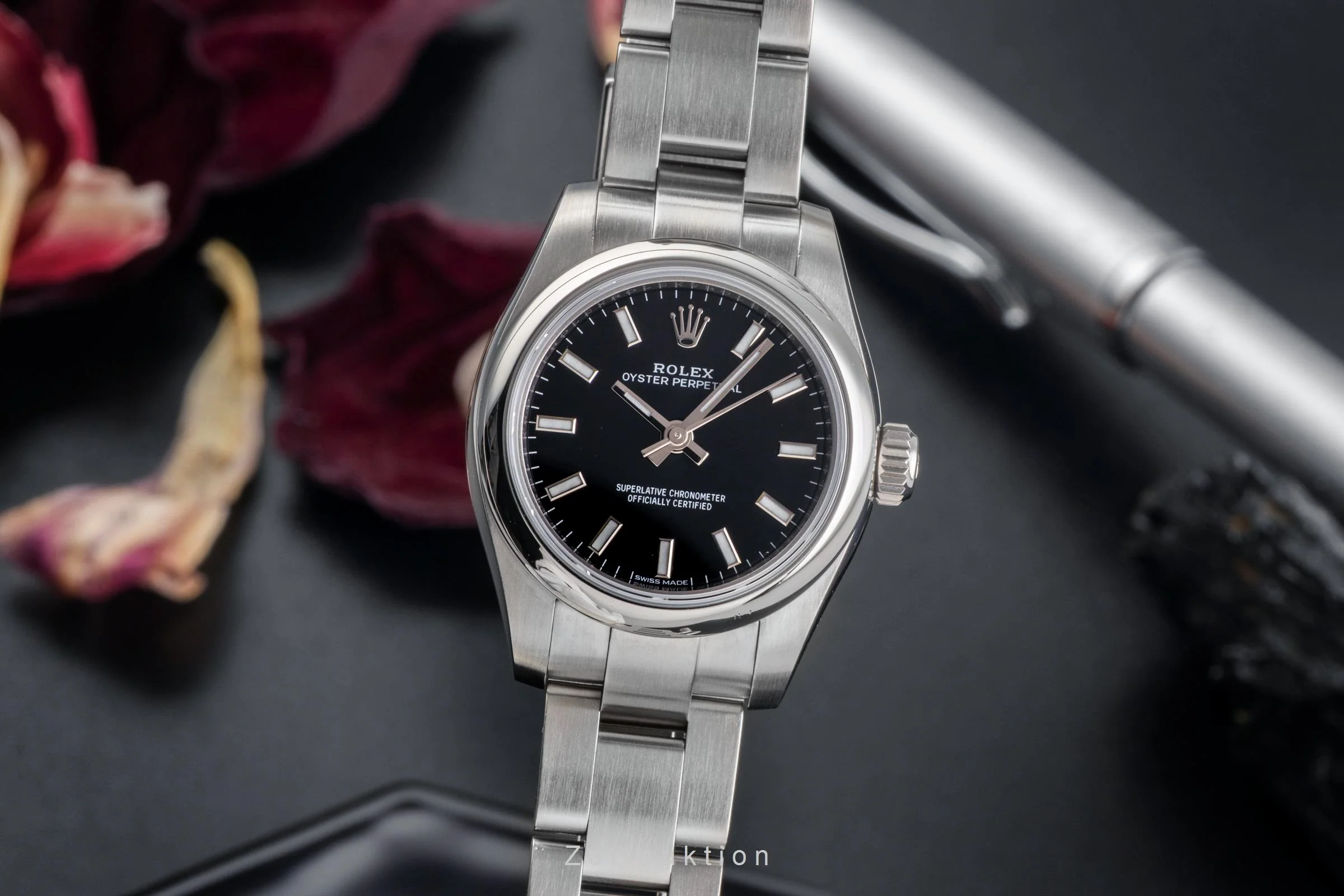 Rolex Oyster Perpetual steel automatic women's watch 176200  [2502550] - Image 2