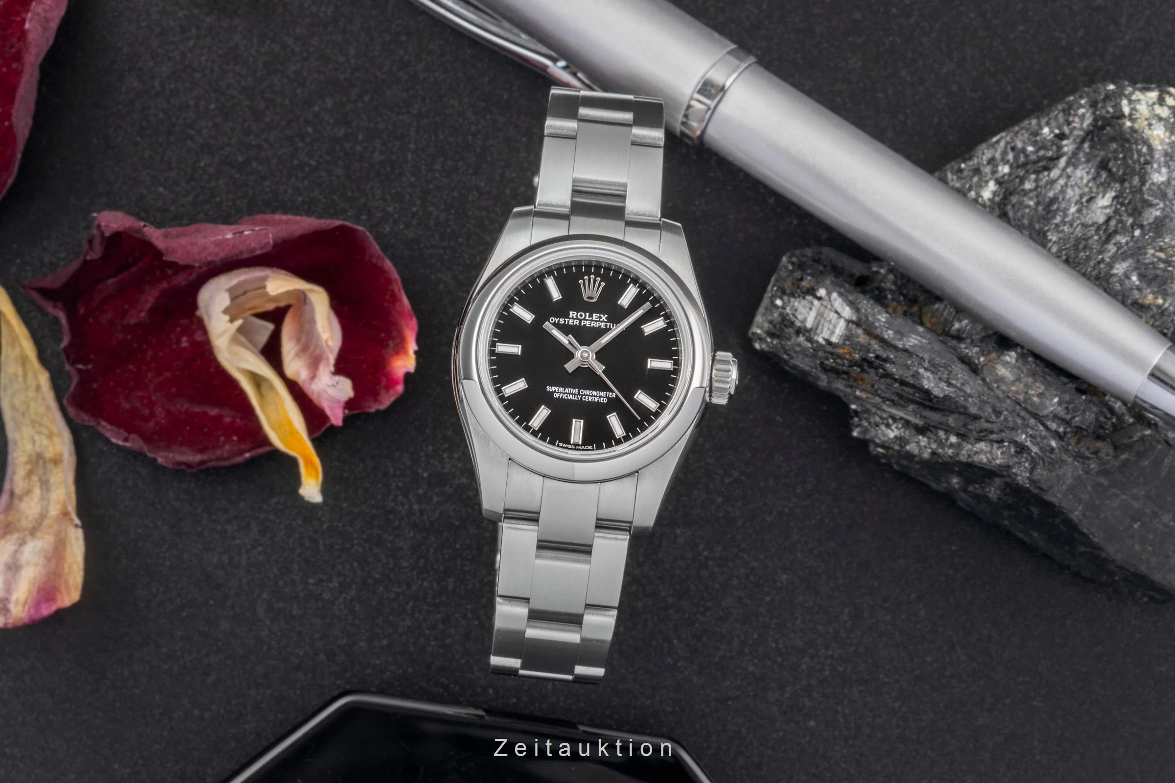 Rolex Oyster Perpetual steel automatic women's watch 176200  [2502550] - Image 4
