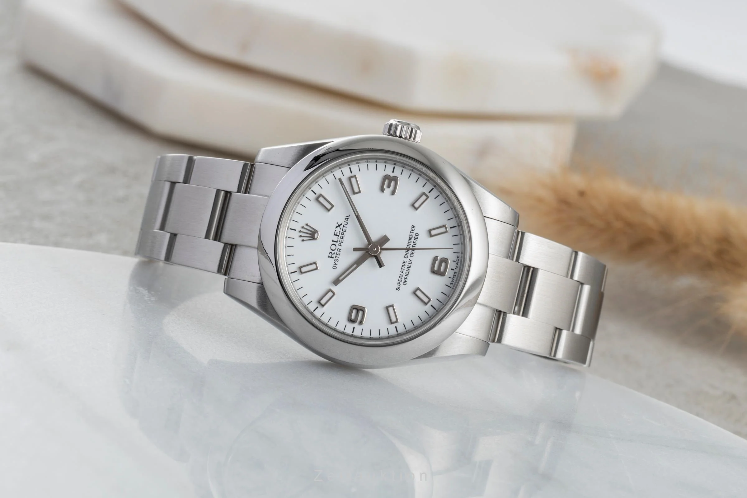 Rolex Oyster Perpetual steel automatic women's watch 177200  [2503535] - Image 3