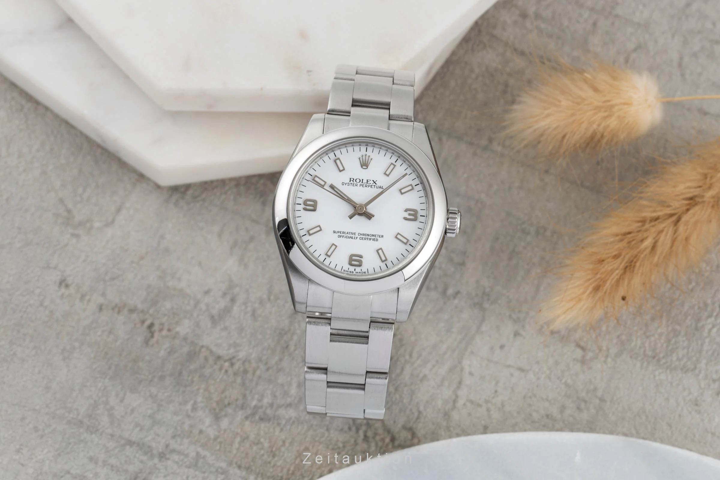 Rolex Oyster Perpetual steel automatic women's watch 177200  [2503535] - Image 4