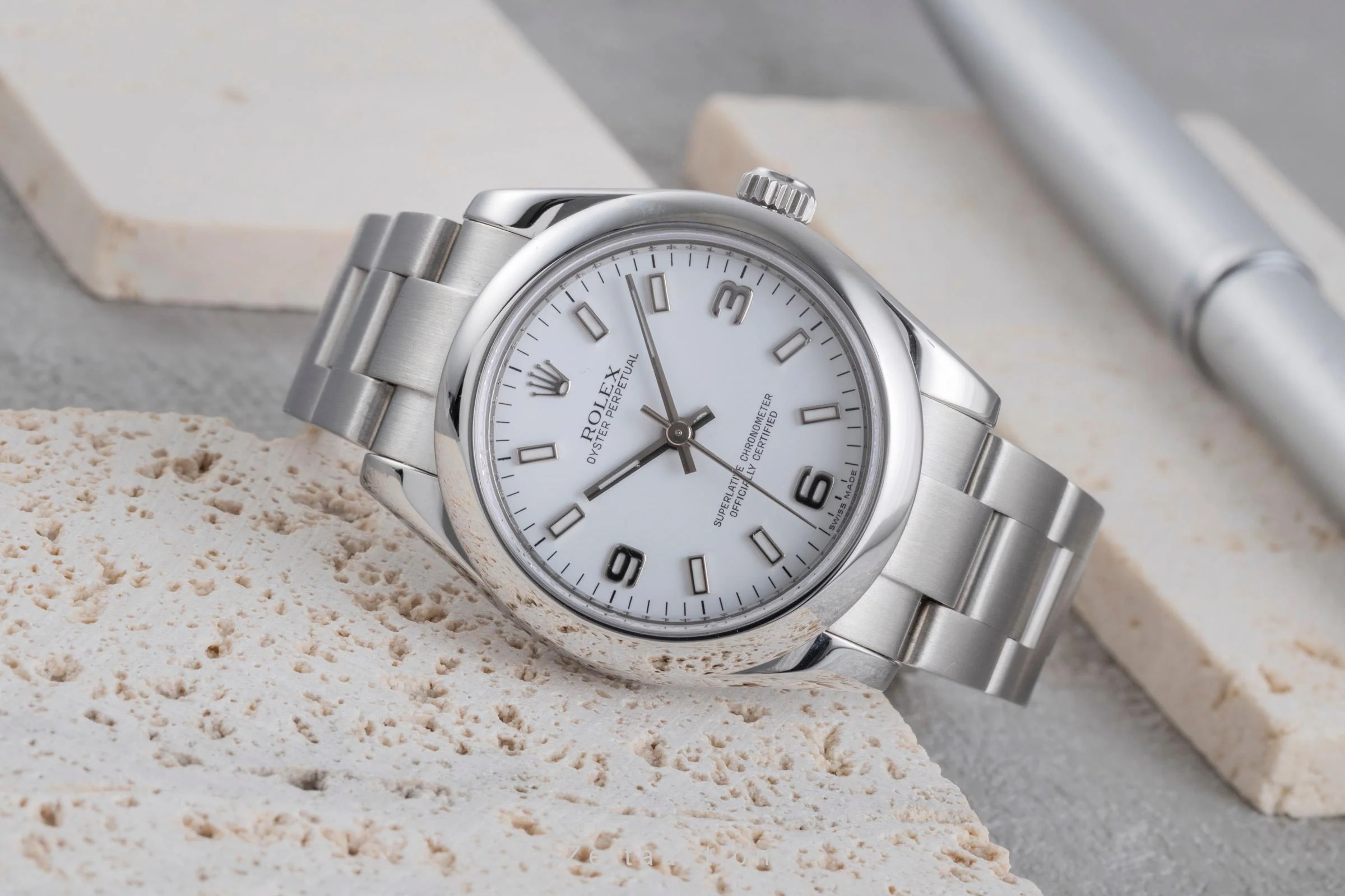 Rolex Oyster Perpetual steel automatic women's watch 177200  [2507438] - Image 3