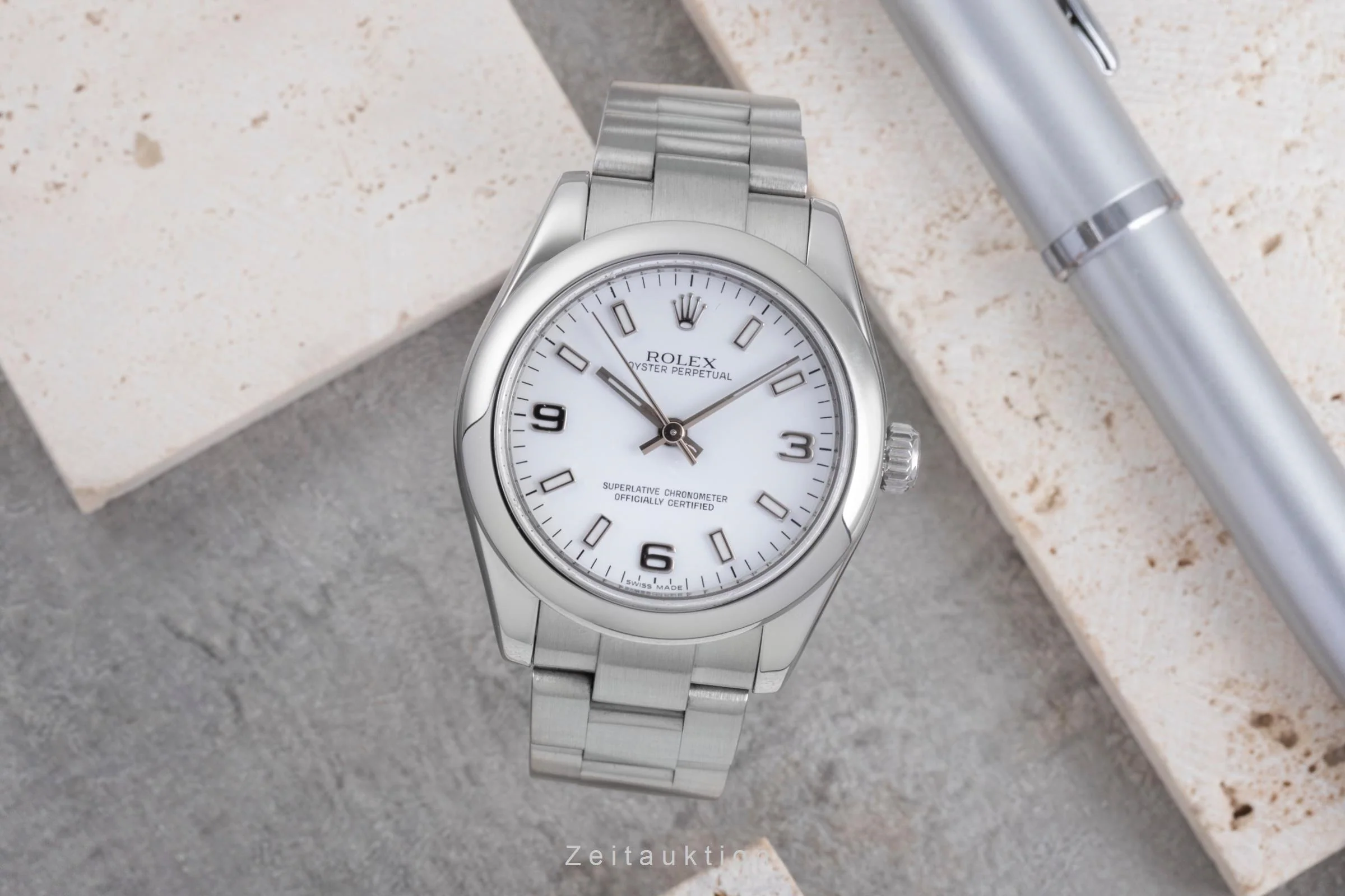 Rolex Oyster Perpetual steel automatic women's watch 177200  [2507438] - Image 4