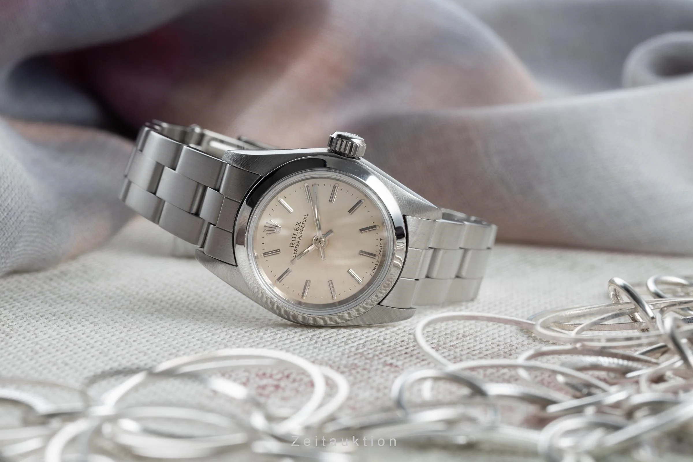 Rolex Oyster Perpetual steel automatic women's watch 67180  [2203021] - Image 2