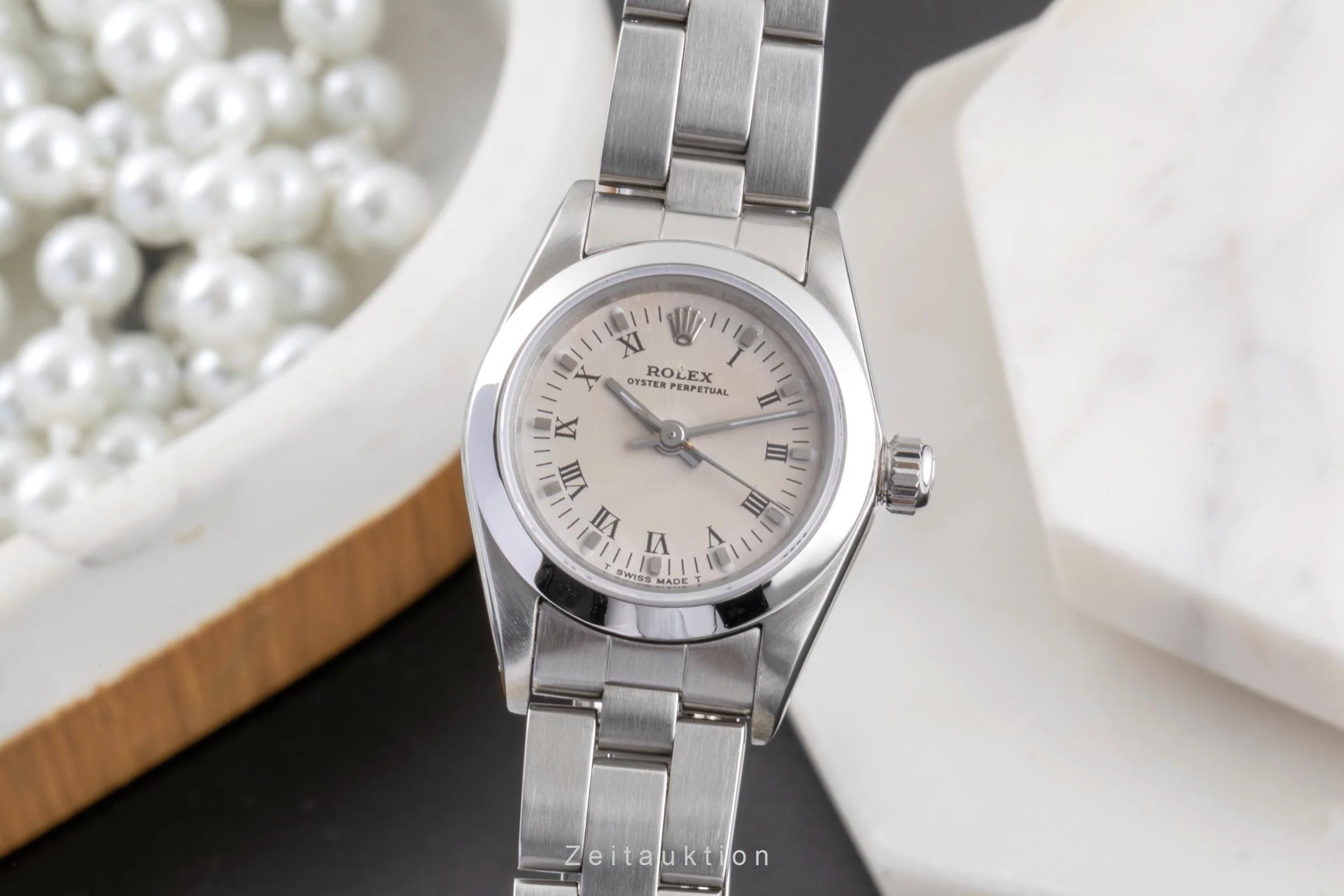 Rolex Oyster Perpetual steel automatic women's watch 67180  [2403940] - Image 2