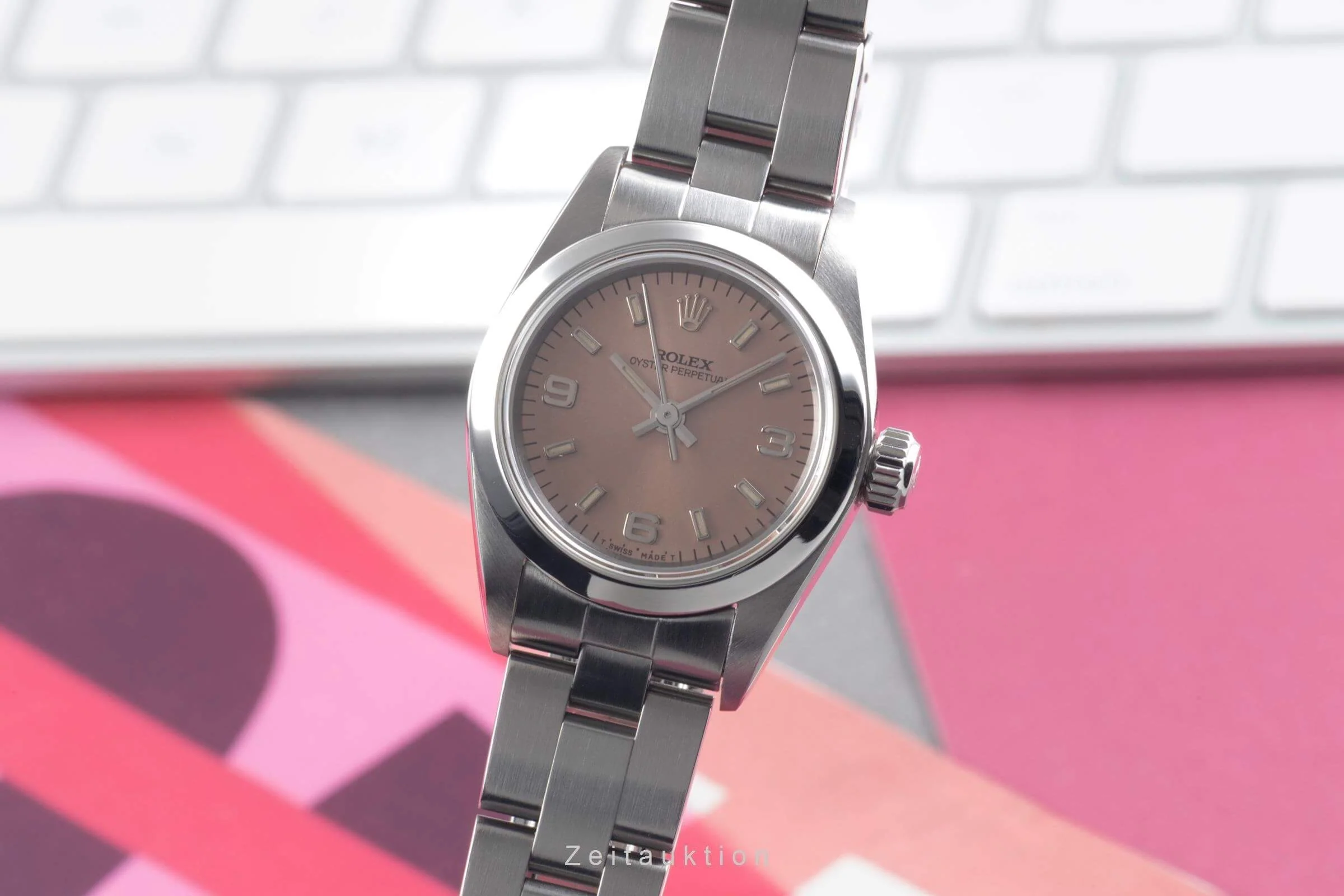 Rolex Oyster Perpetual steel automatic women's watch 67180  [2500843] - Image 2